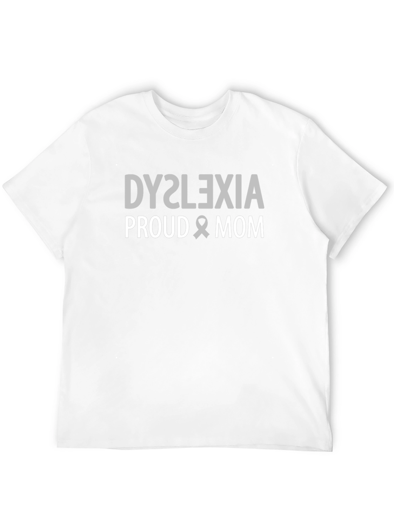 Dyslexia Proud Mom Black T-Shirt
