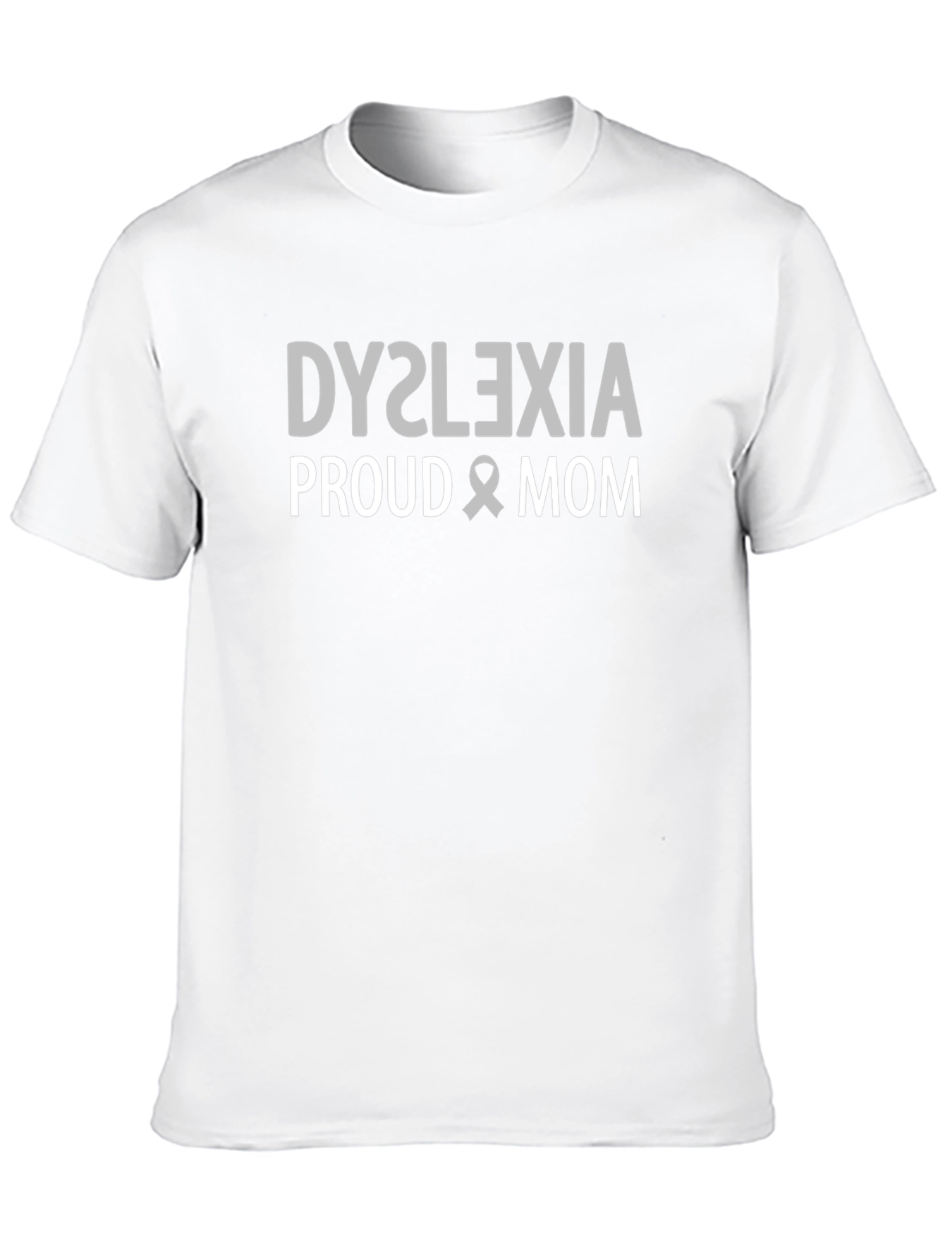 Dyslexia Proud Mom Black T-Shirt