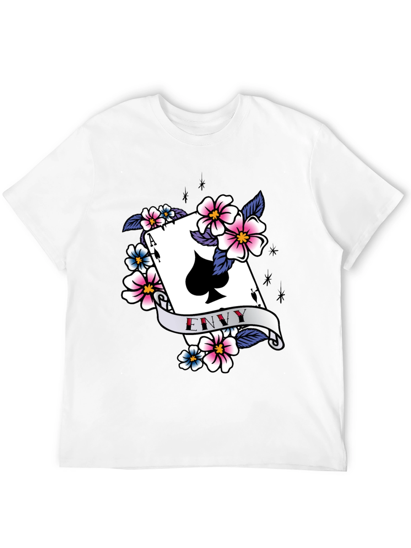 Ace of Spades Envy Graphic Tee - Black