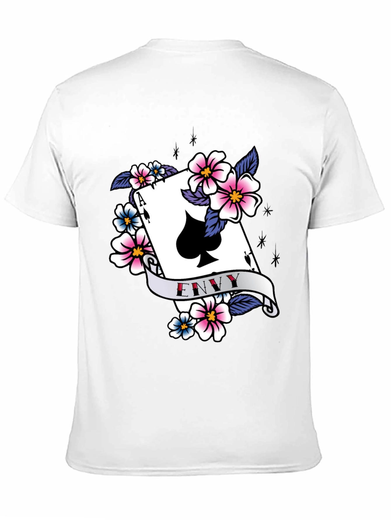 Ace of Spades Envy Graphic Tee - Black