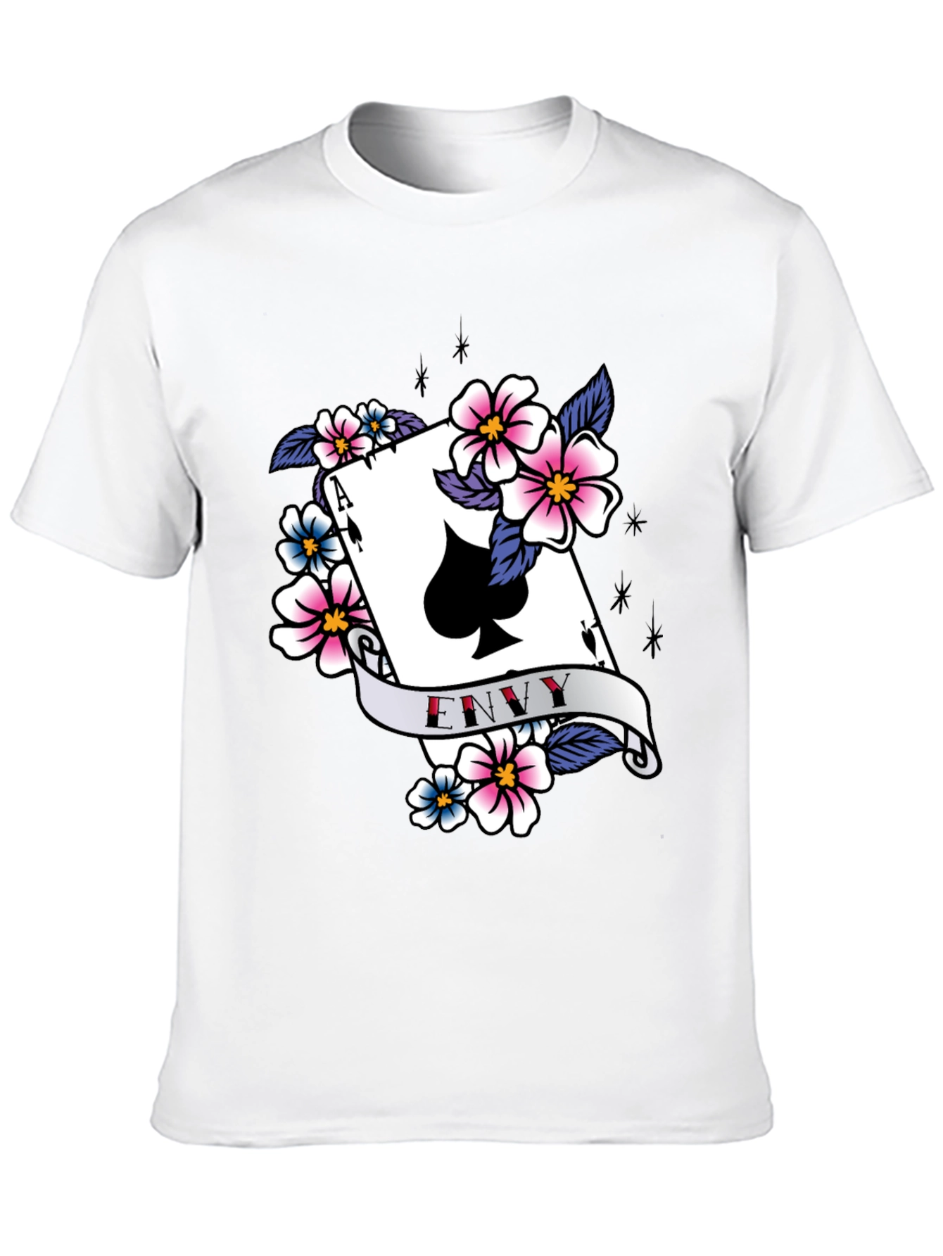 Ace of Spades Envy Graphic Tee - Black