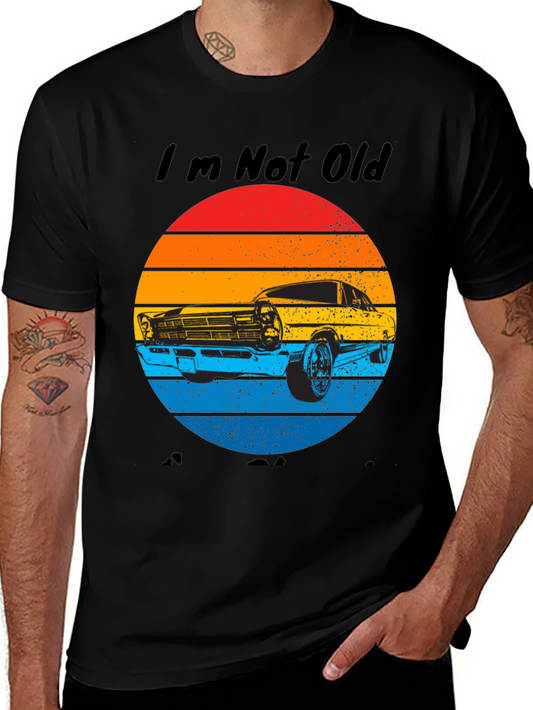 Retro Car Graphic Tee - Im Not Old Im a Classic