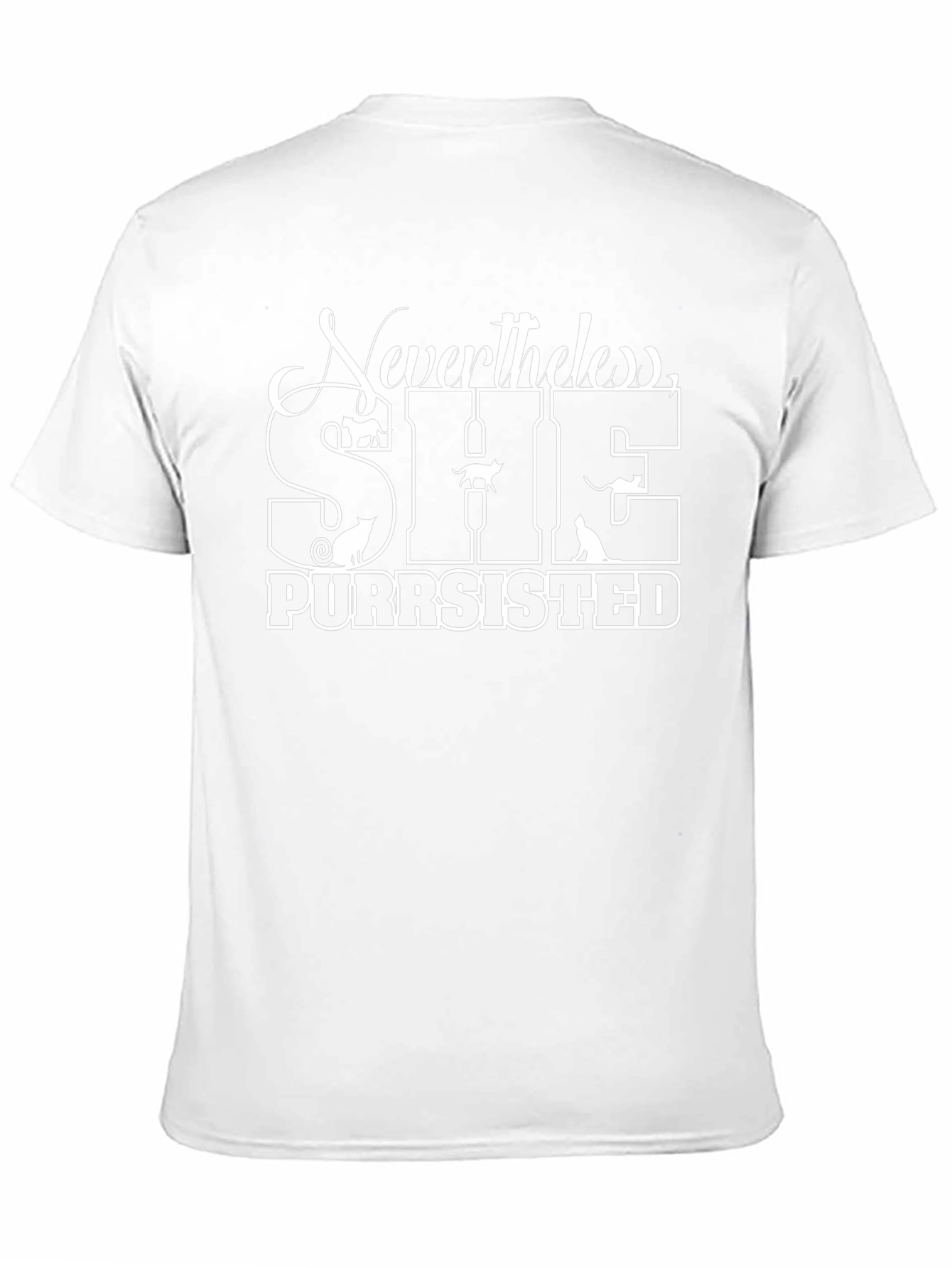 Nevertheless She Purrsisted Cat Lover T-Shirt