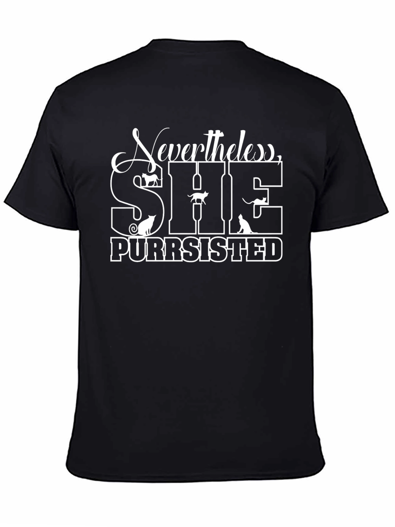 Nevertheless She Purrsisted Cat Lover T-Shirt