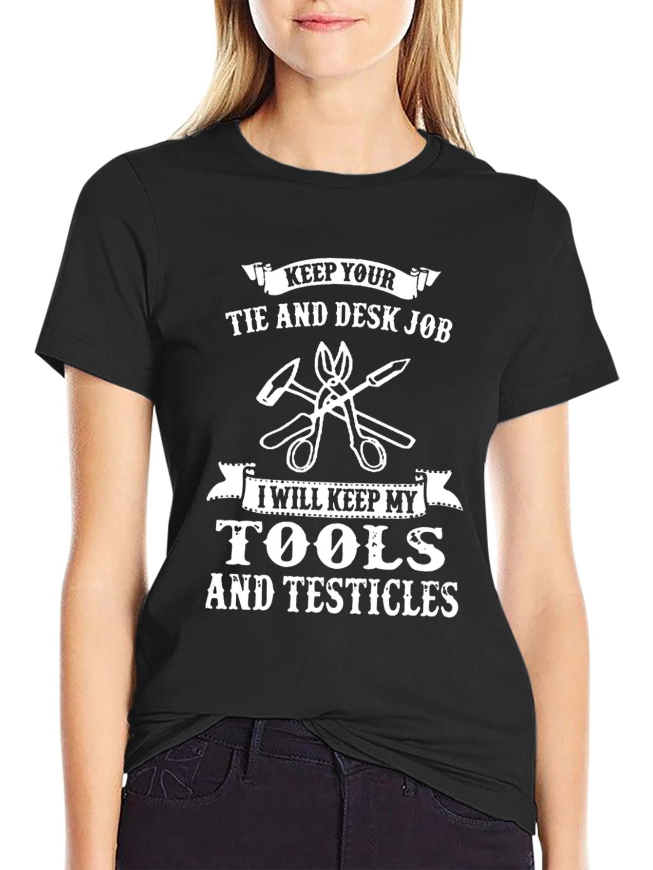 Tools and Testicles Graphic T-Shirt