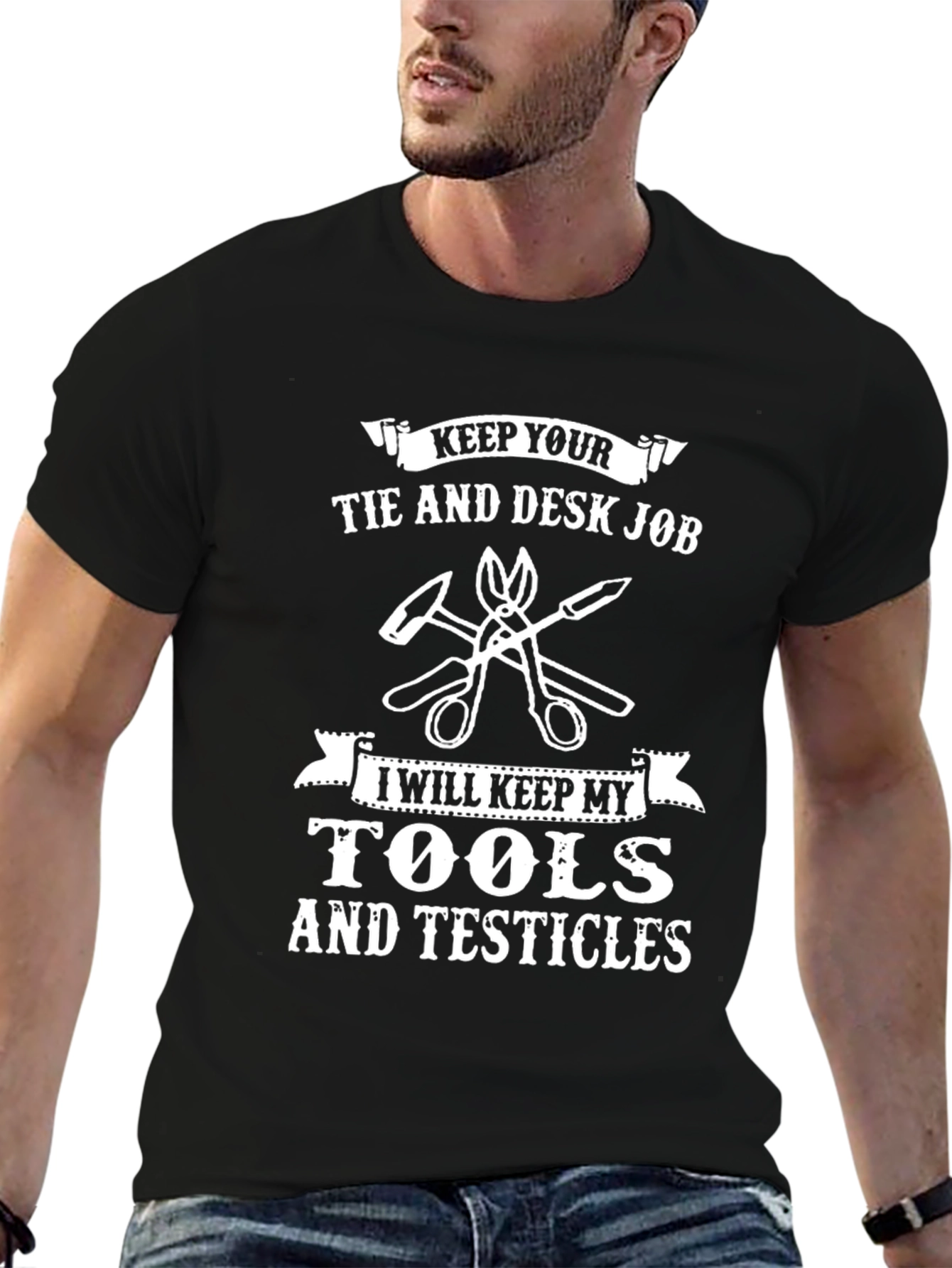 Tools and Testicles Graphic T-Shirt