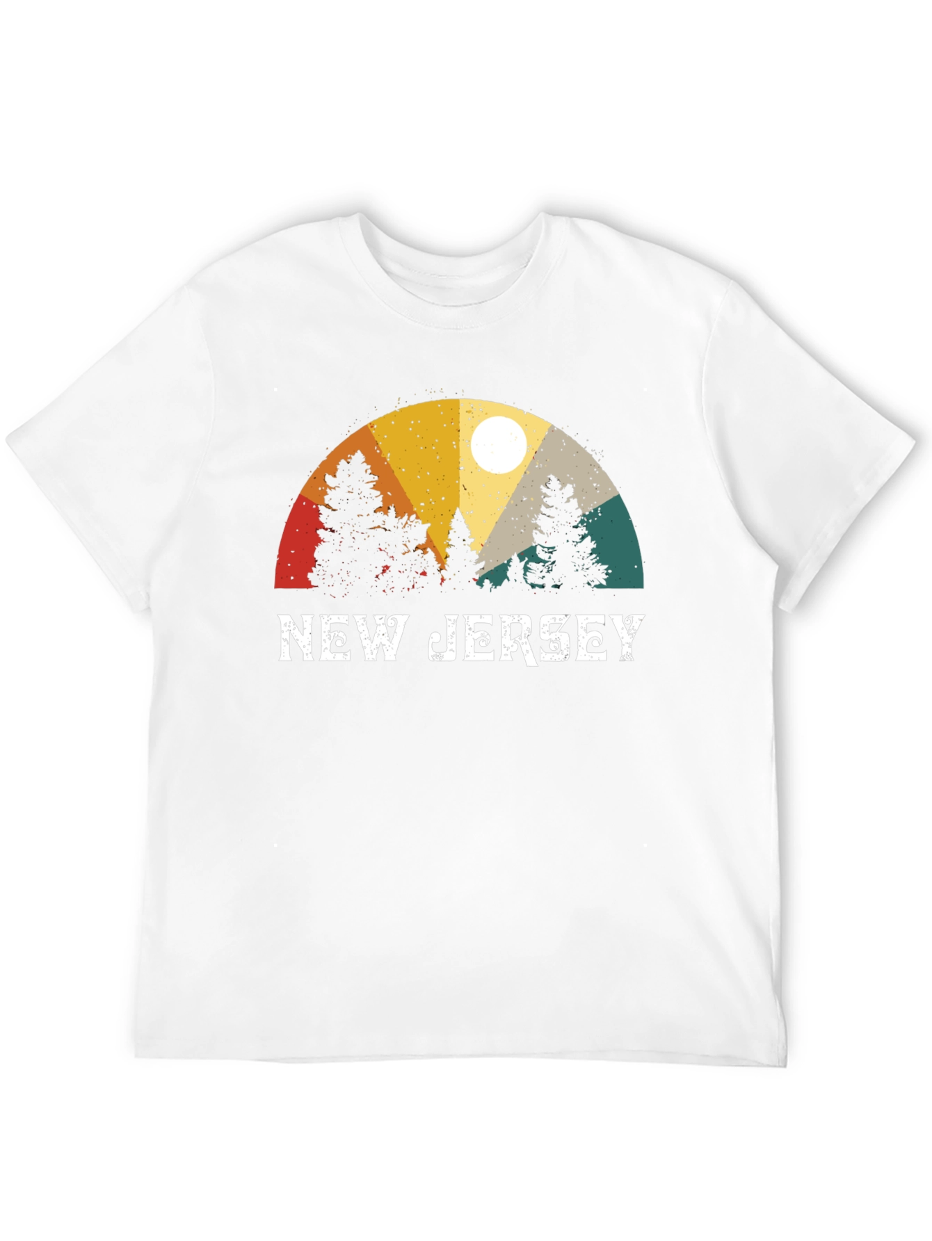 New Jersey Retro Graphic Tee - Black