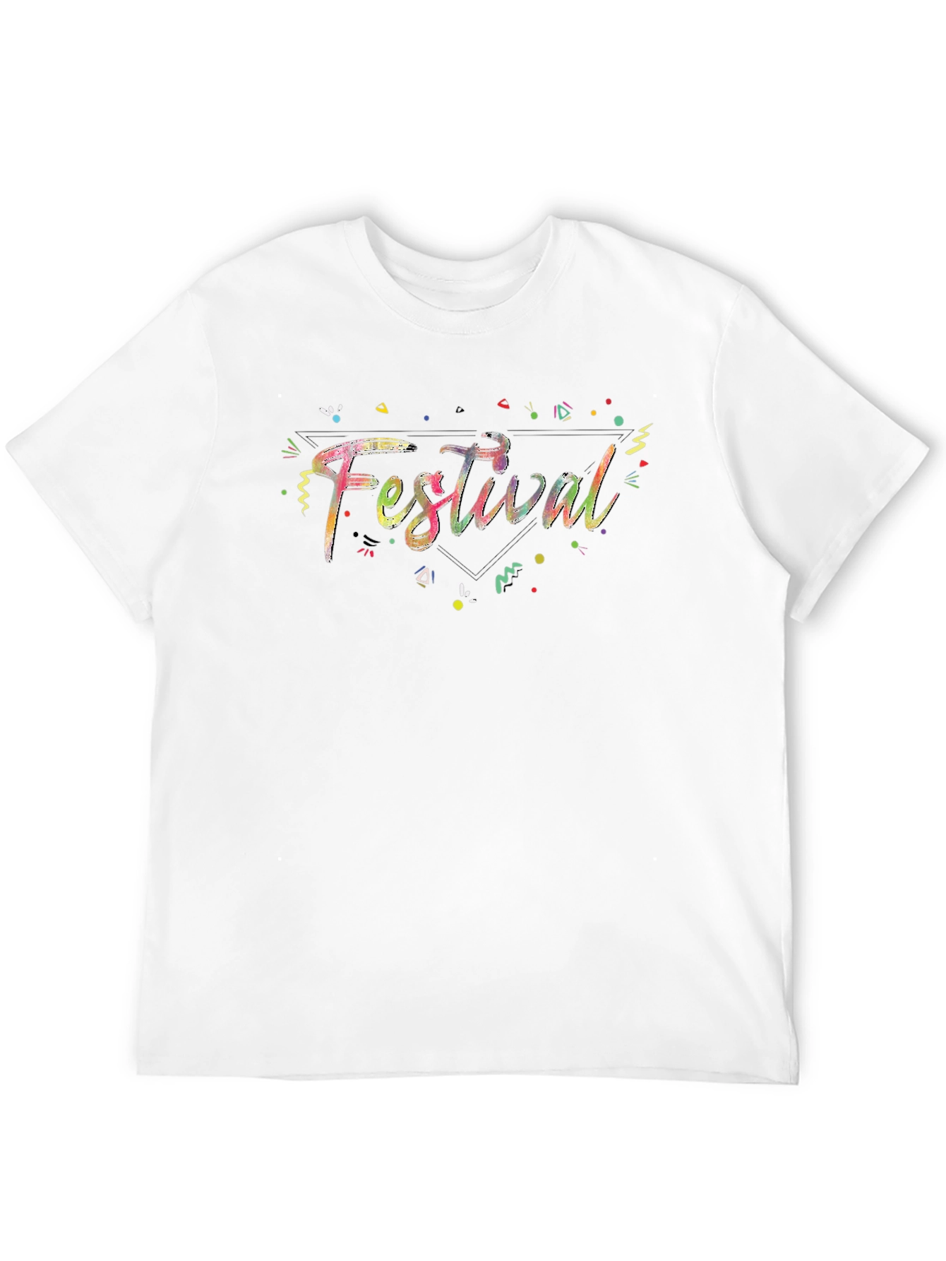 Festival Graphic T-Shirt - Black