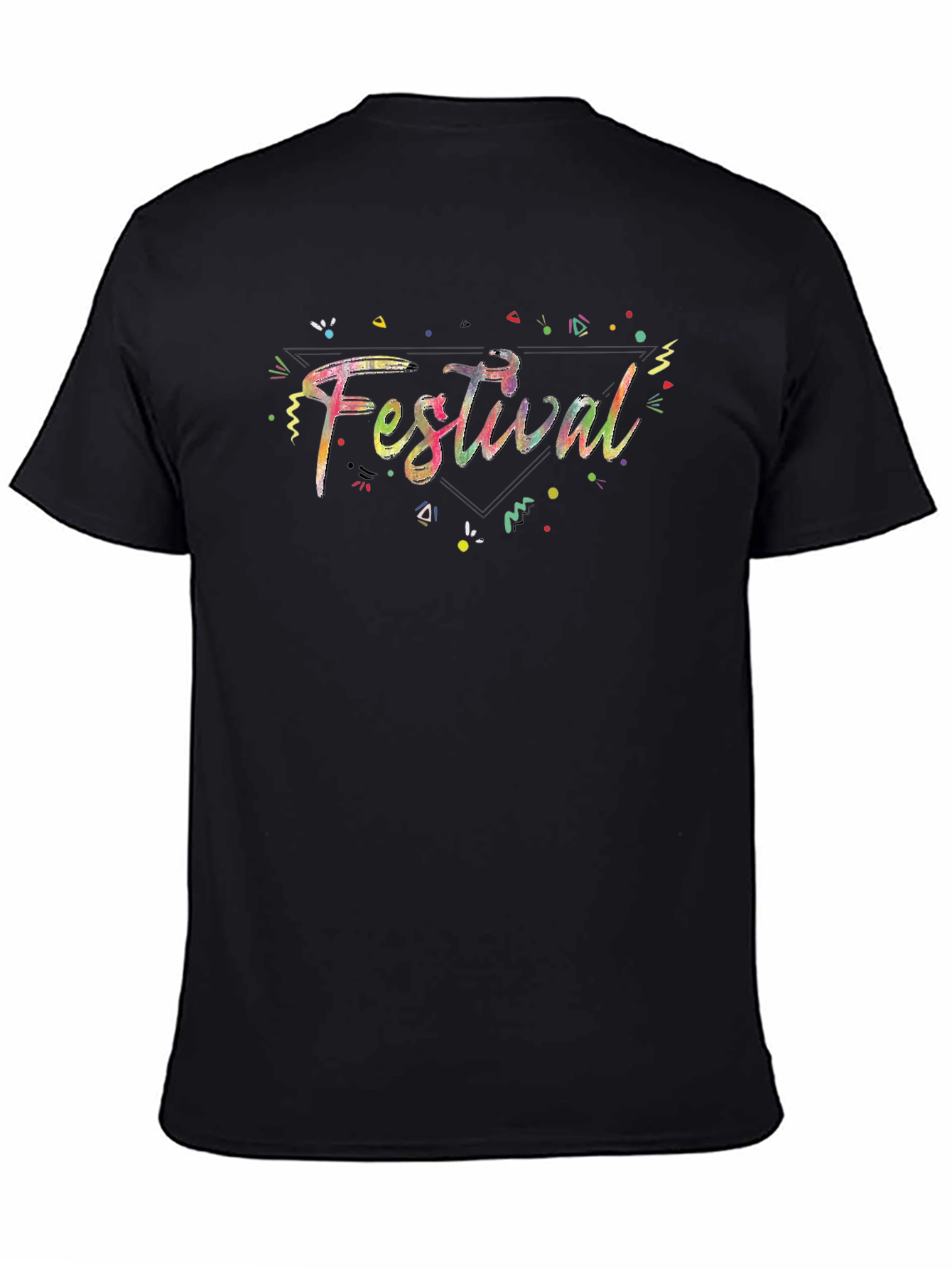 Festival Graphic T-Shirt - Black