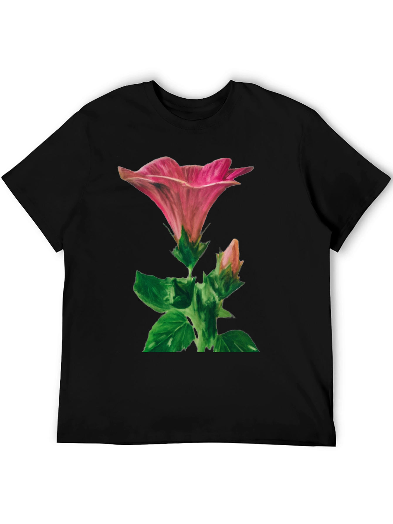 Floral Graphic Tee - Artistic Flower Design