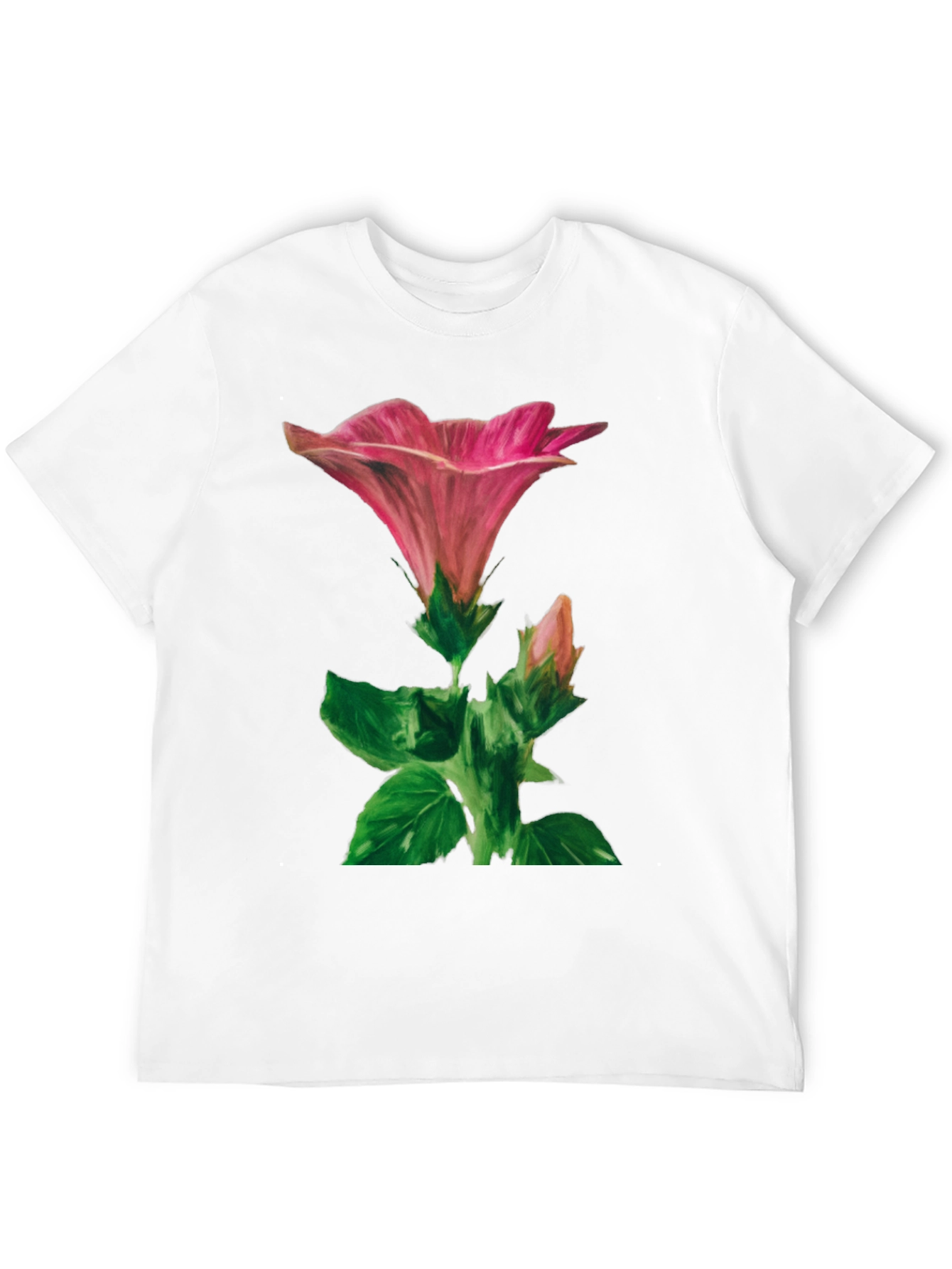 Floral Graphic Tee - Artistic Flower Design