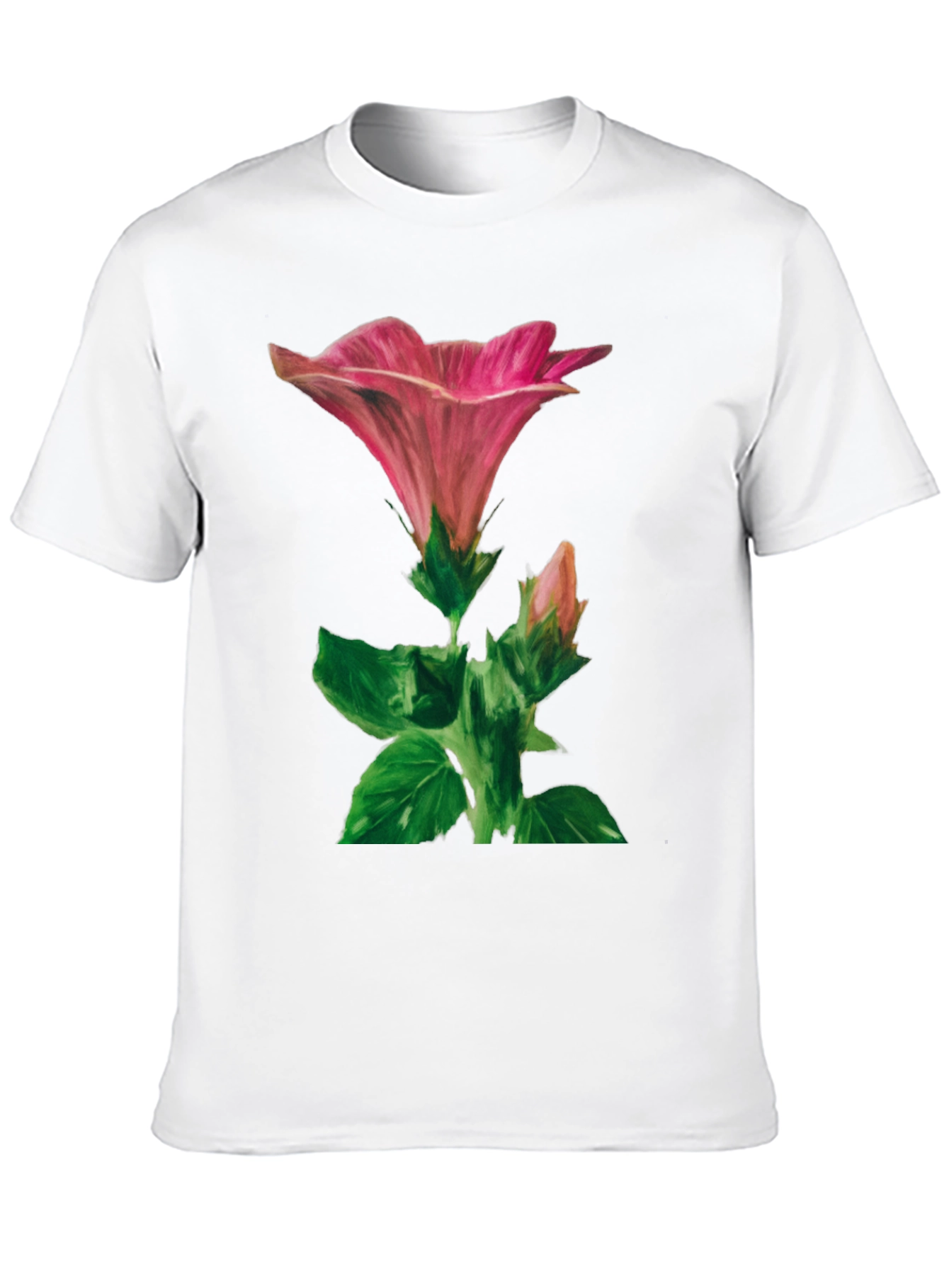 Floral Graphic Tee - Artistic Flower Design