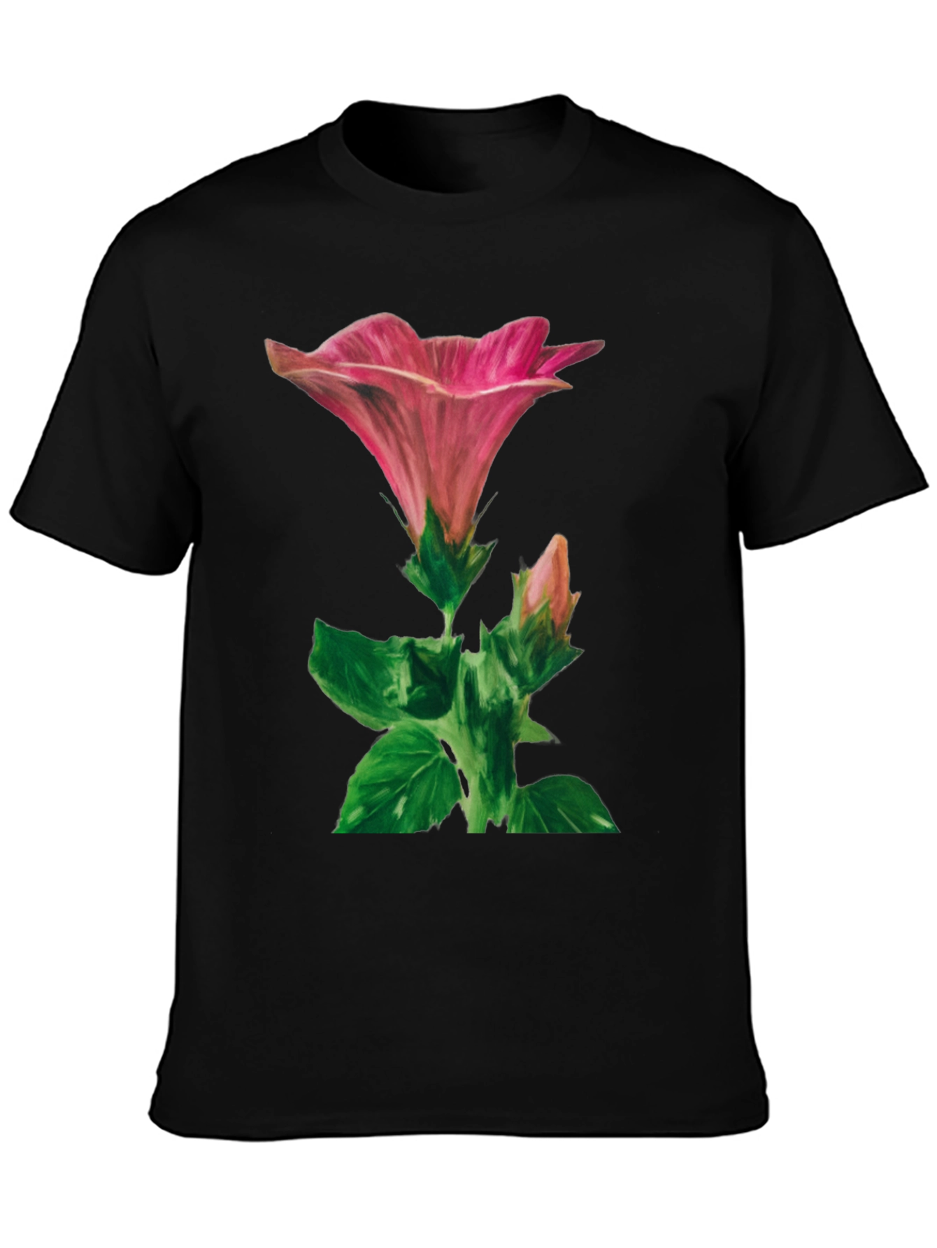 Floral Graphic Tee - Artistic Flower Design