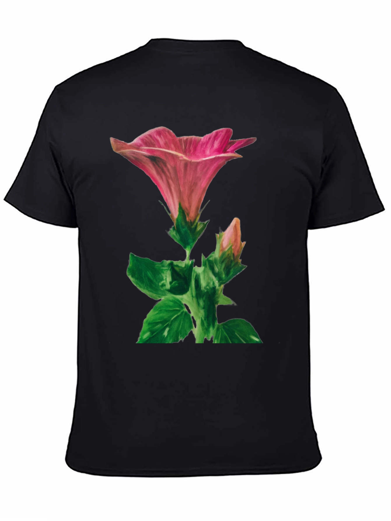 Floral Graphic Tee - Artistic Flower Design