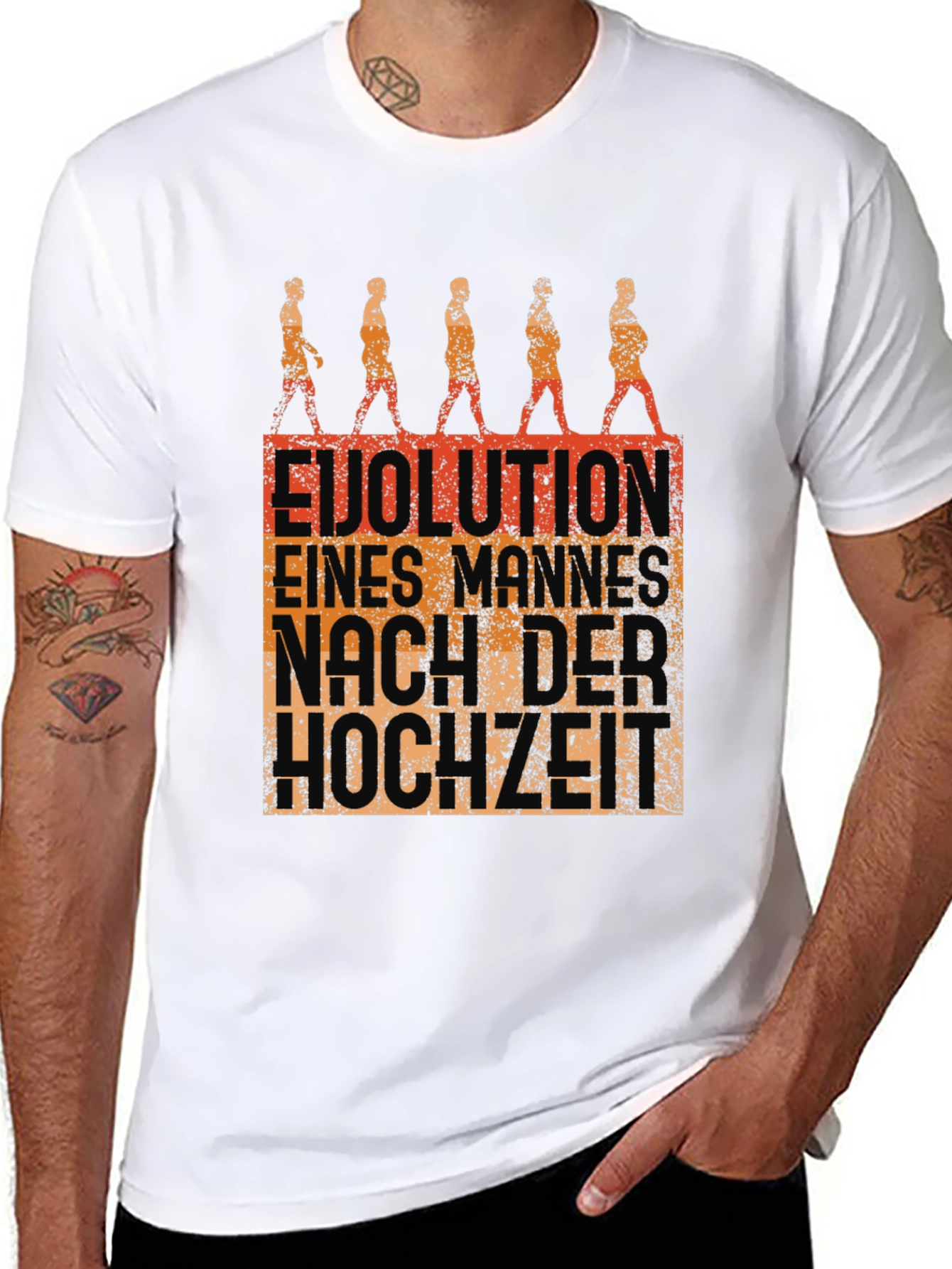 Evolution of Man After Marriage Funny T-Shirt