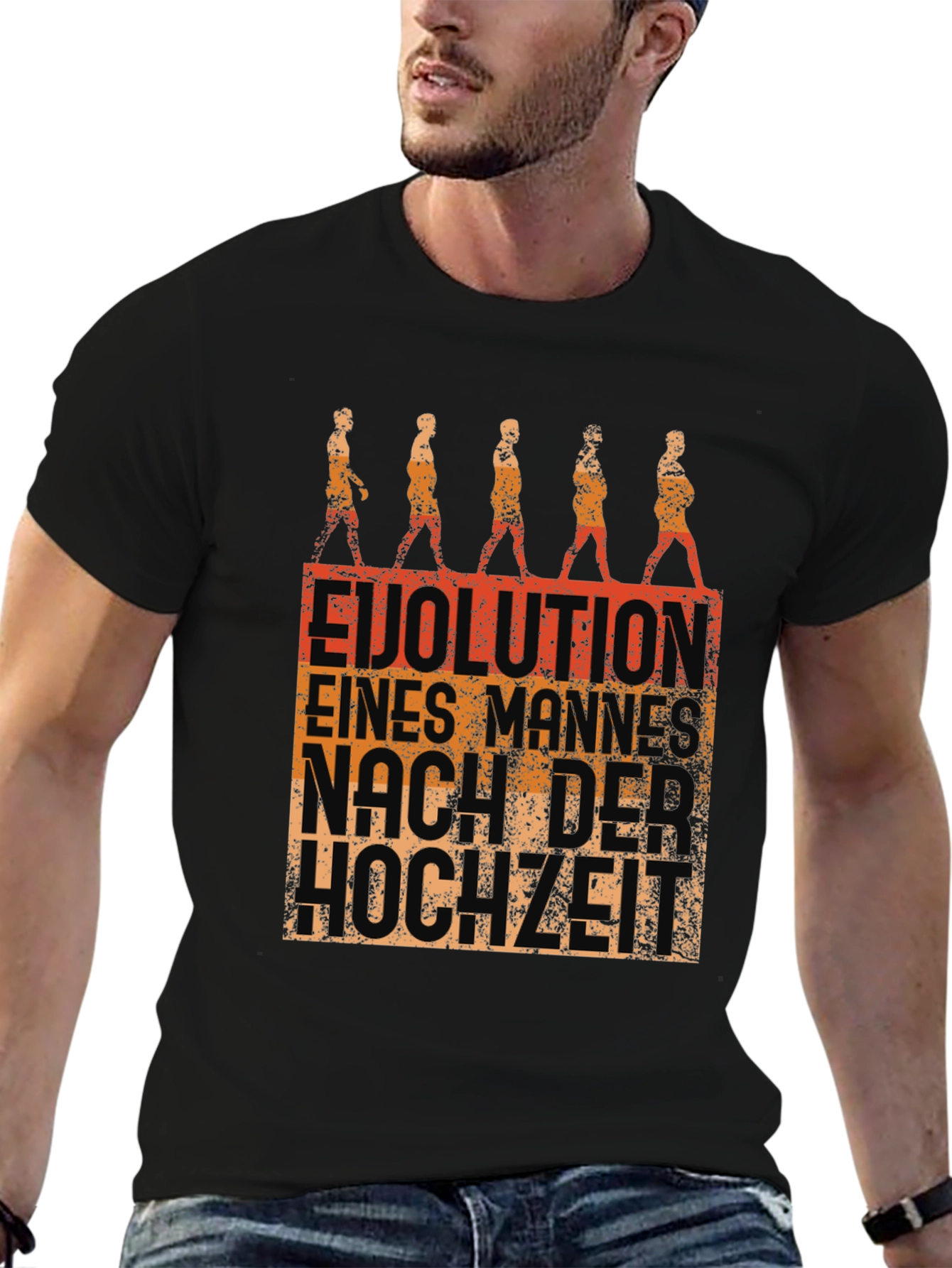Evolution of Man After Marriage Funny T-Shirt