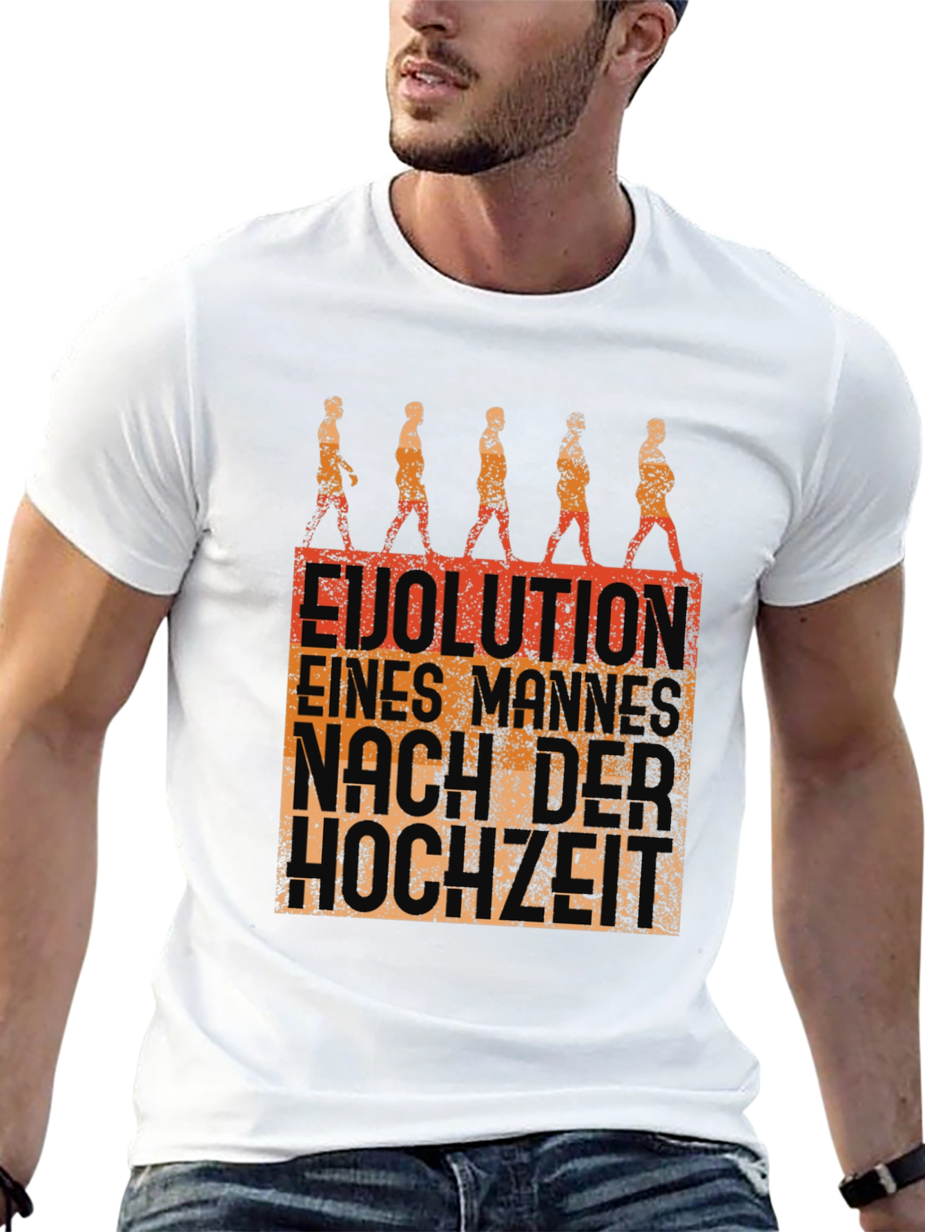 Evolution of Man After Marriage Funny T-Shirt