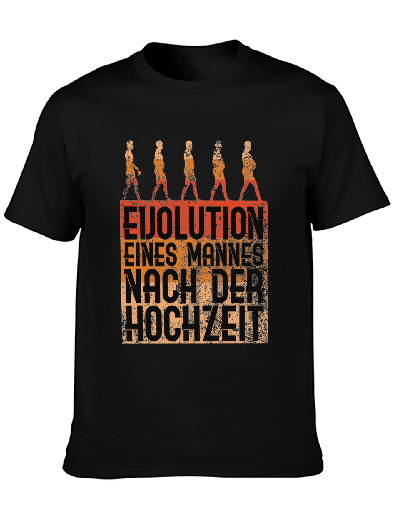 Evolution of Man After Marriage Funny T-Shirt