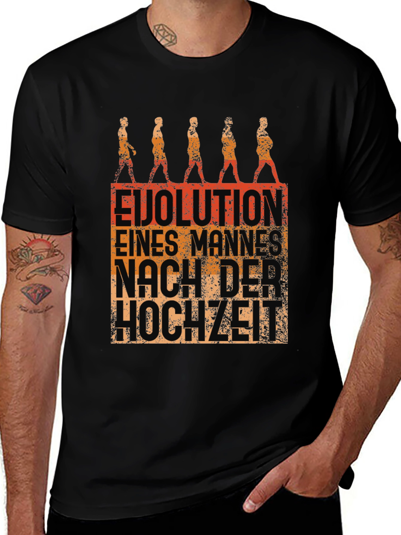 Evolution of Man After Marriage Funny T-Shirt