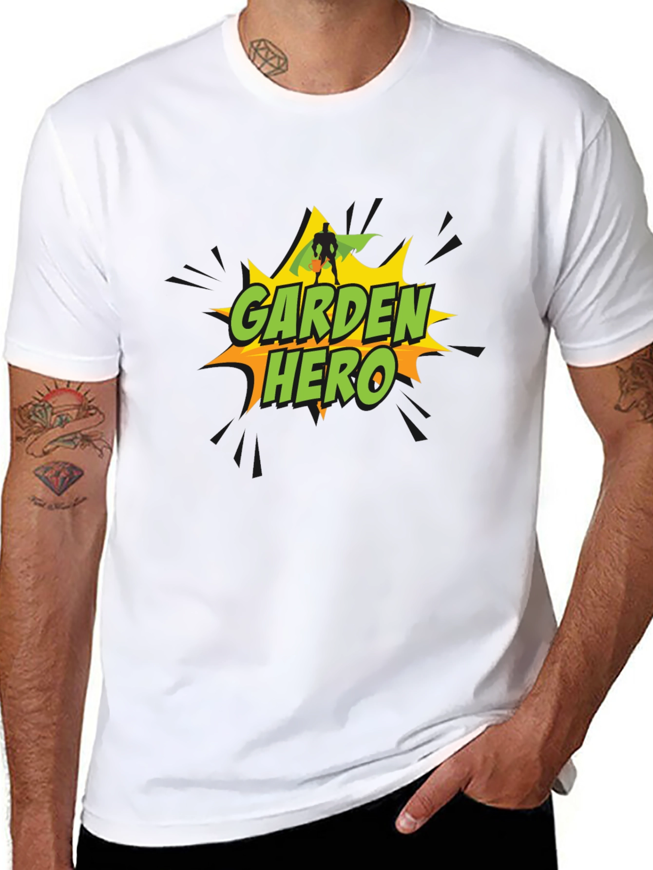 Garden Hero T-Shirt - Black Cotton Tee