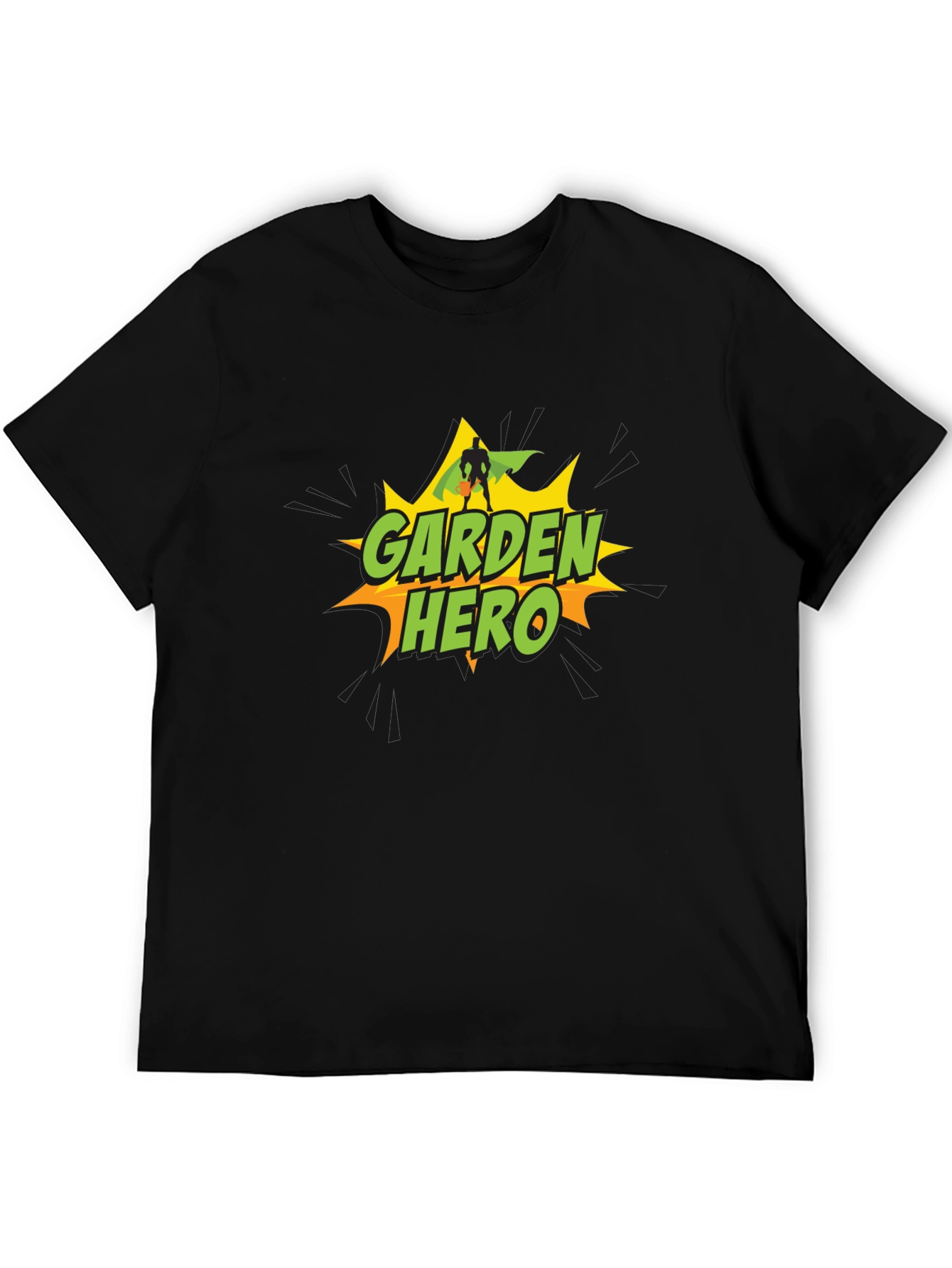 Garden Hero T-Shirt - Black Cotton Tee