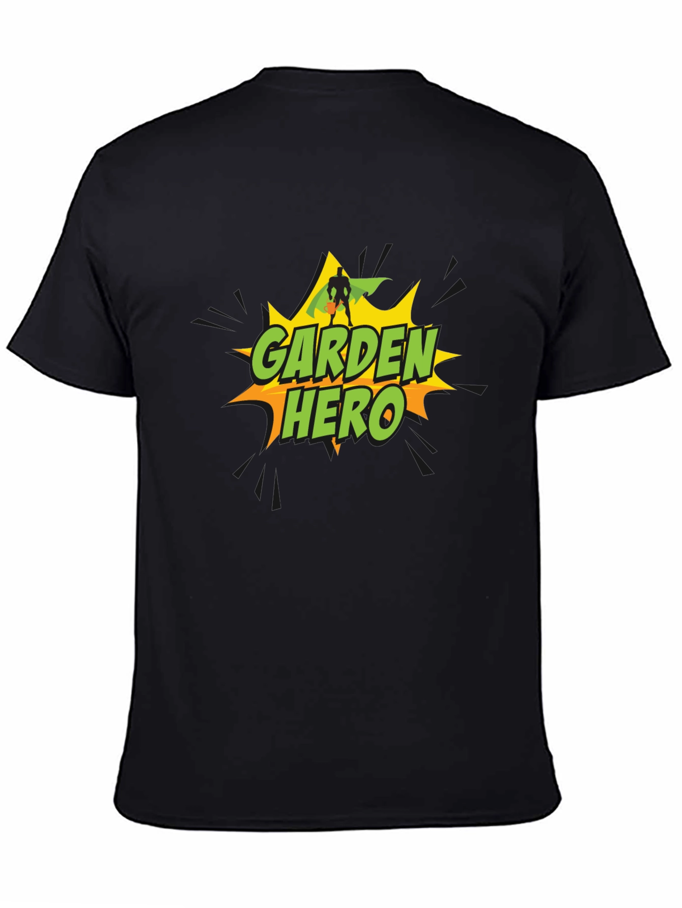 Garden Hero T-Shirt - Black Cotton Tee