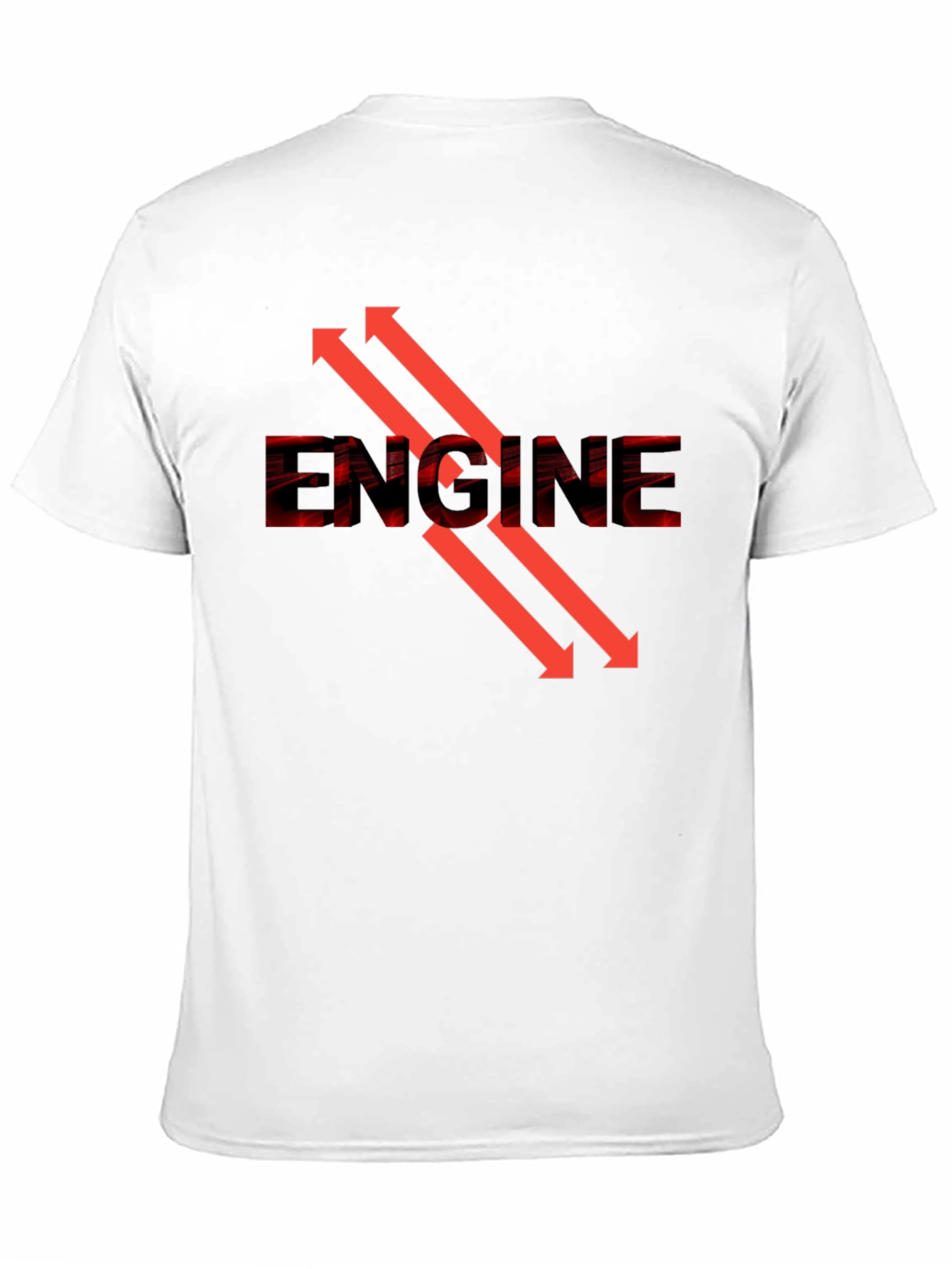 Engine Arrow Graphic Tee - Cool Automotive Design