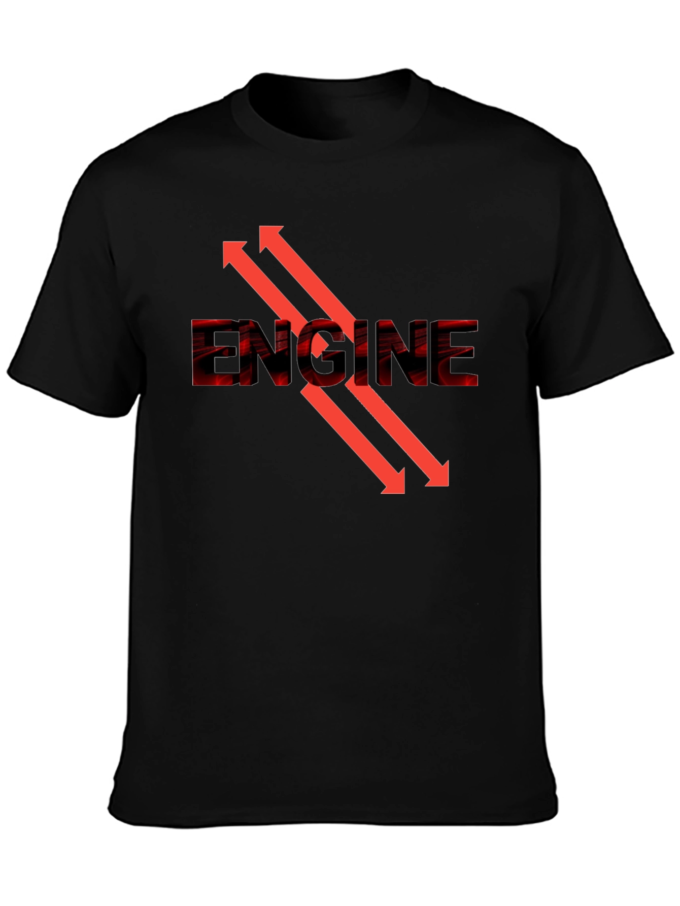 Engine Arrow Graphic Tee - Cool Automotive Design