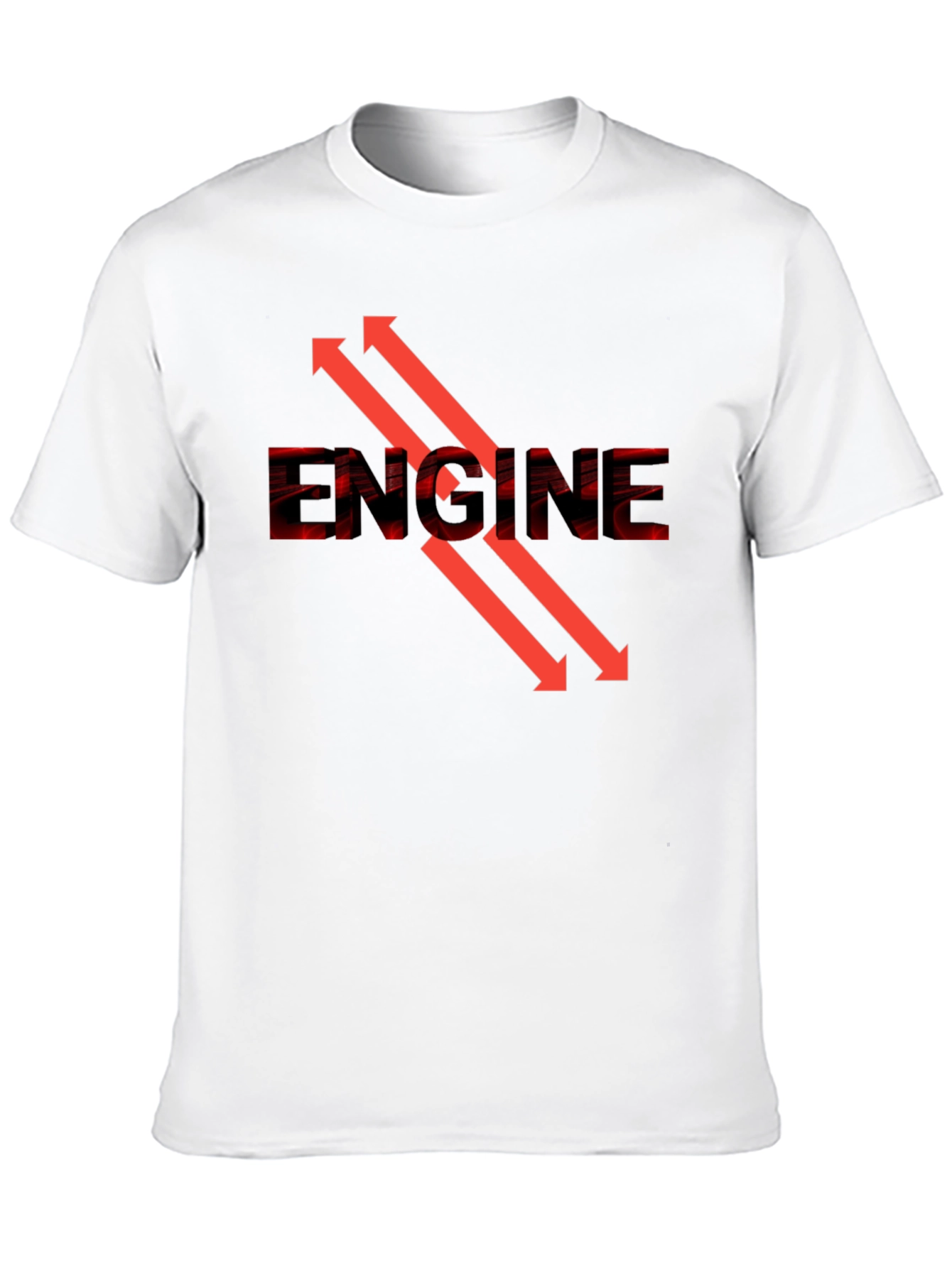 Engine Arrow Graphic Tee - Cool Automotive Design