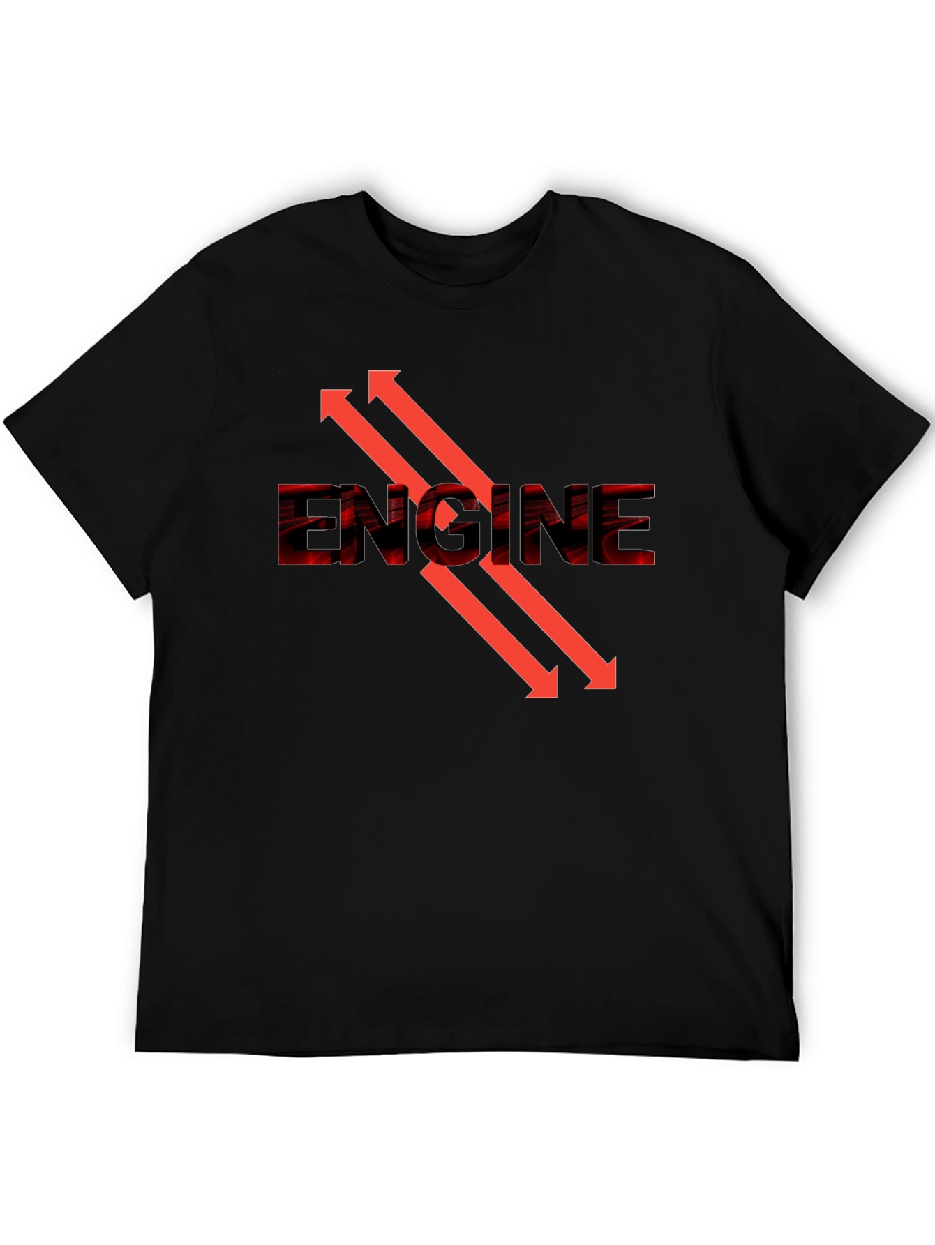 Engine Arrow Graphic Tee - Cool Automotive Design