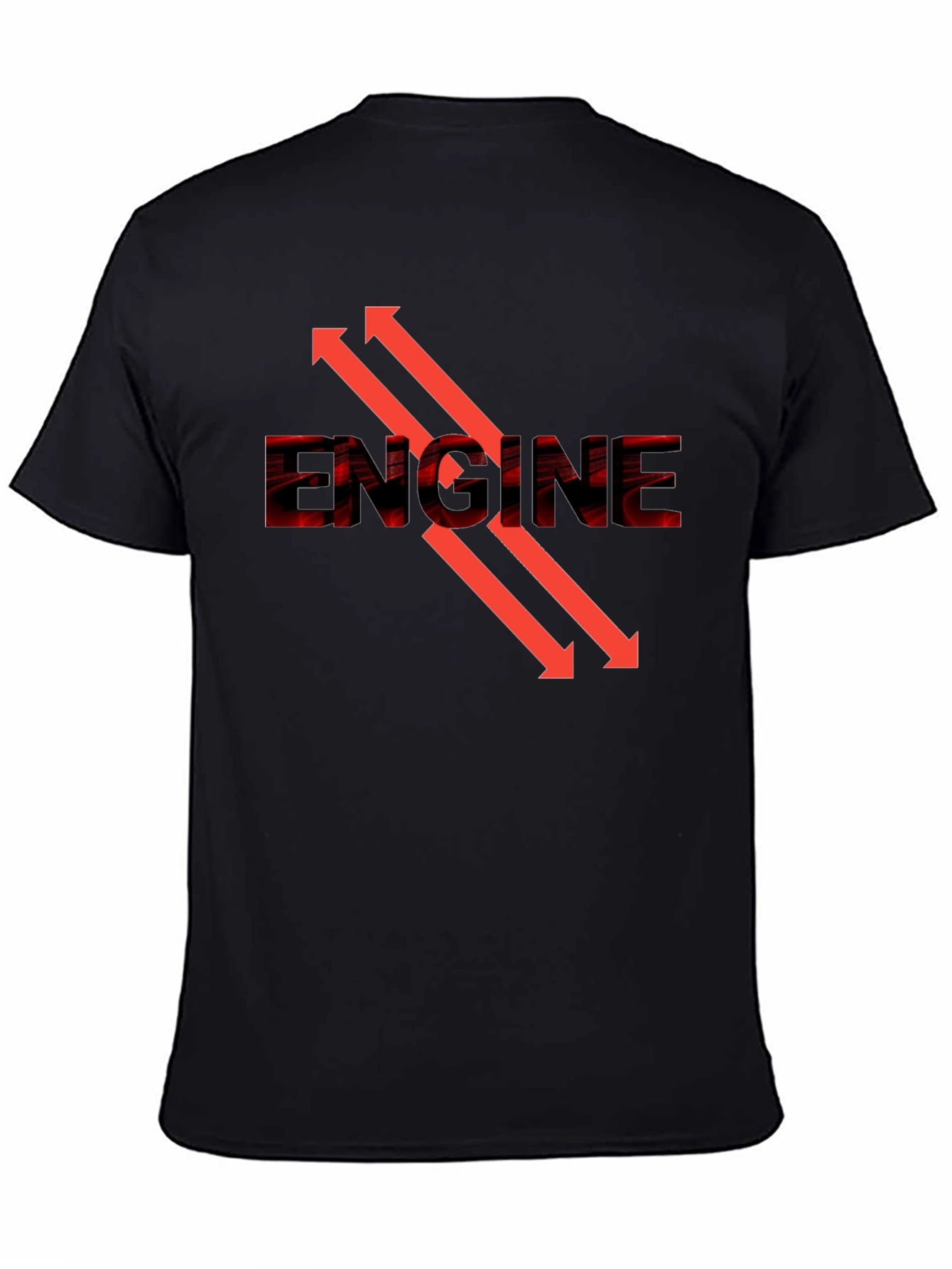 Engine Arrow Graphic Tee - Cool Automotive Design