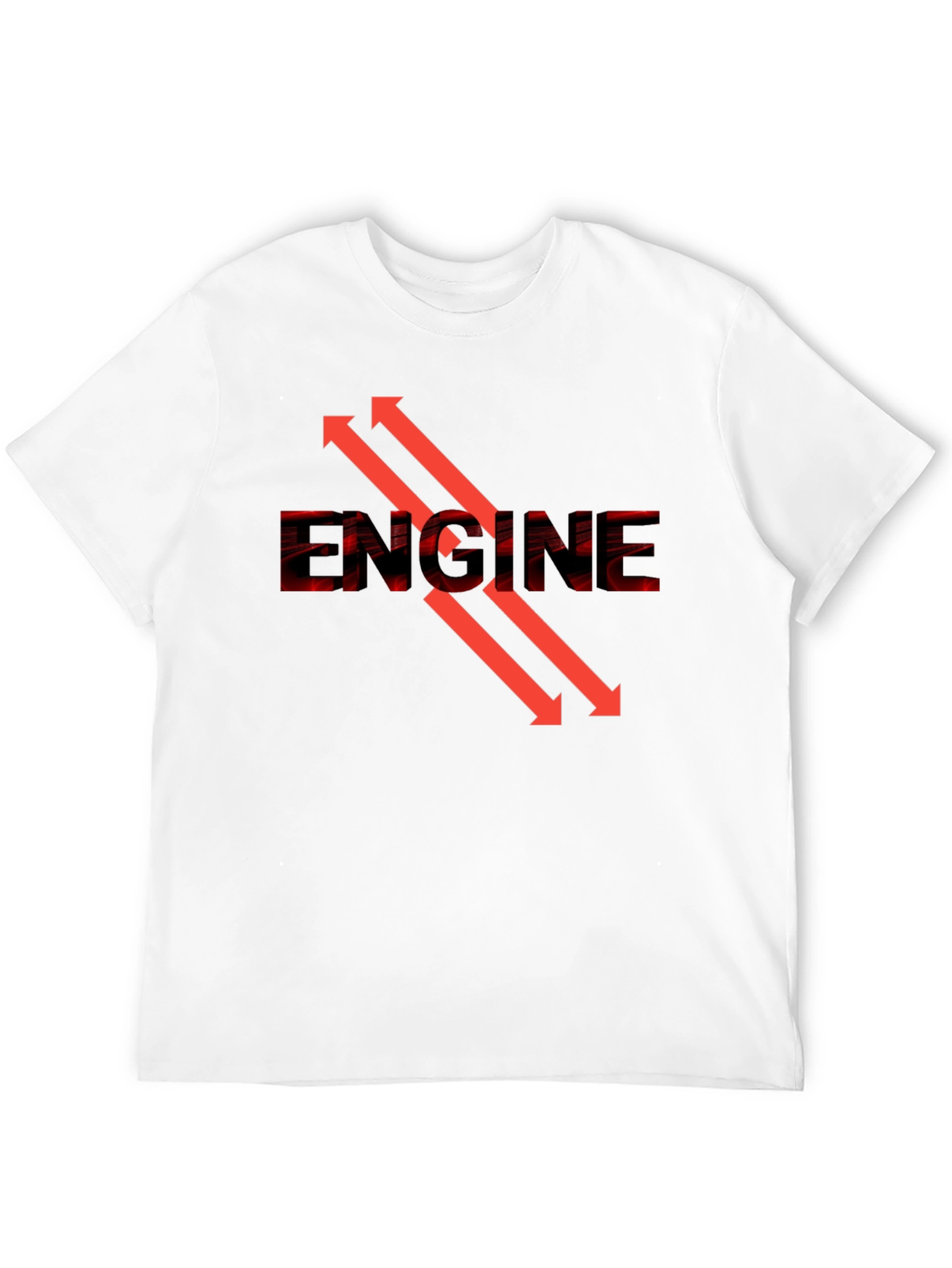 Engine Arrow Graphic Tee - Cool Automotive Design