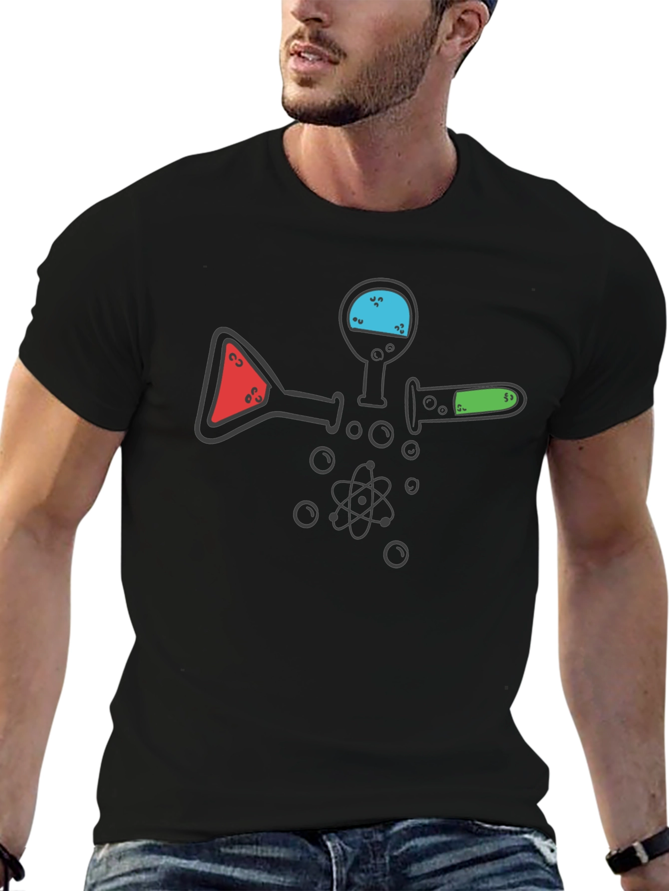 Science Flask T-Shirt - Chemistry Lab Geek Tee