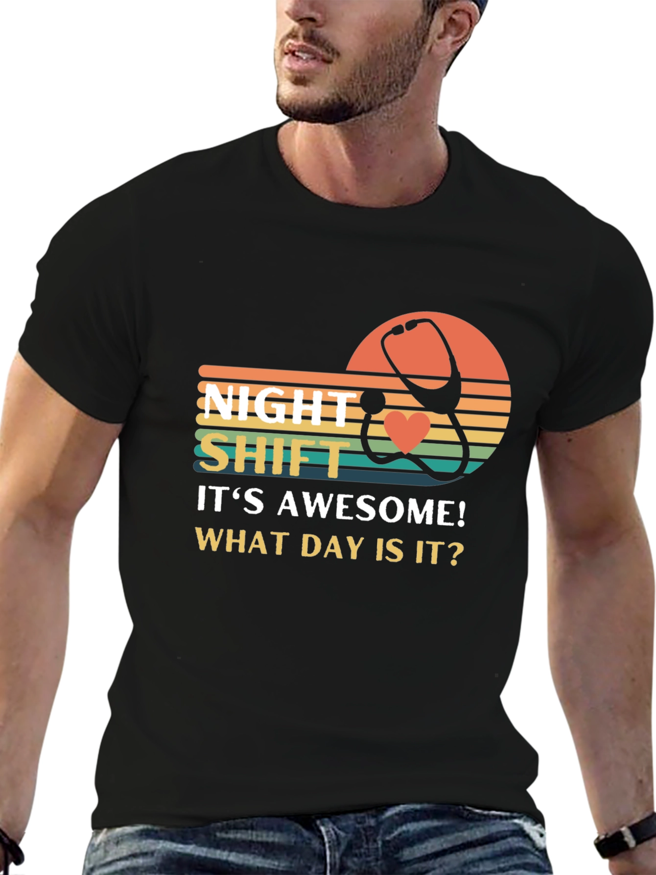 Night Shift Nurse T-Shirt - Funny Healthcare Apparel