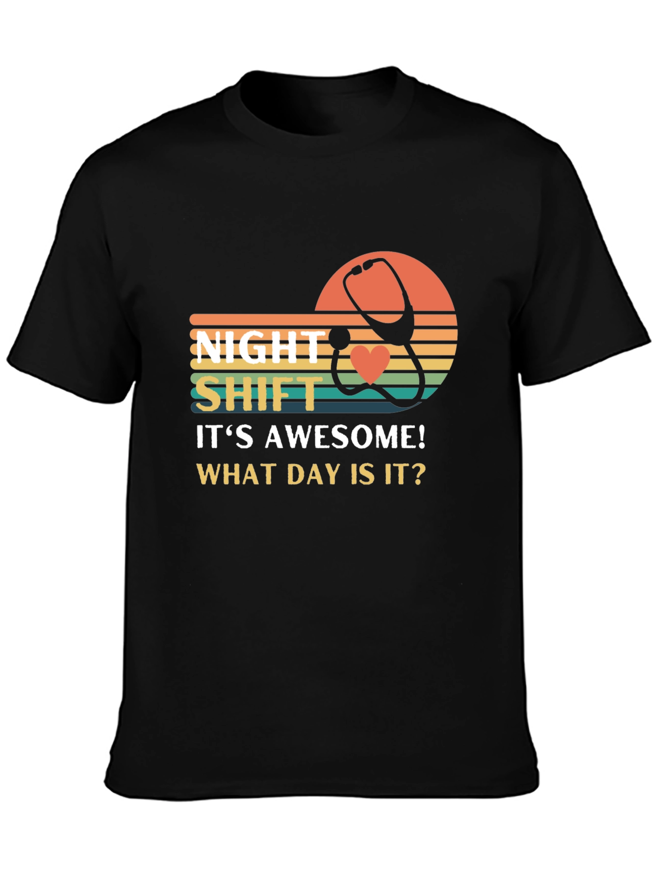 Night Shift Nurse T-Shirt - Funny Healthcare Apparel