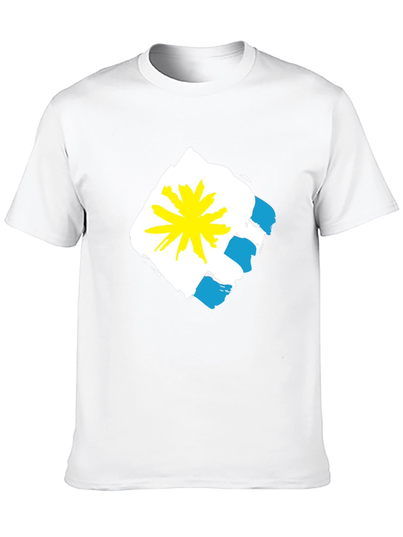 Abstract Graphic Tee - Black Casual Shirt