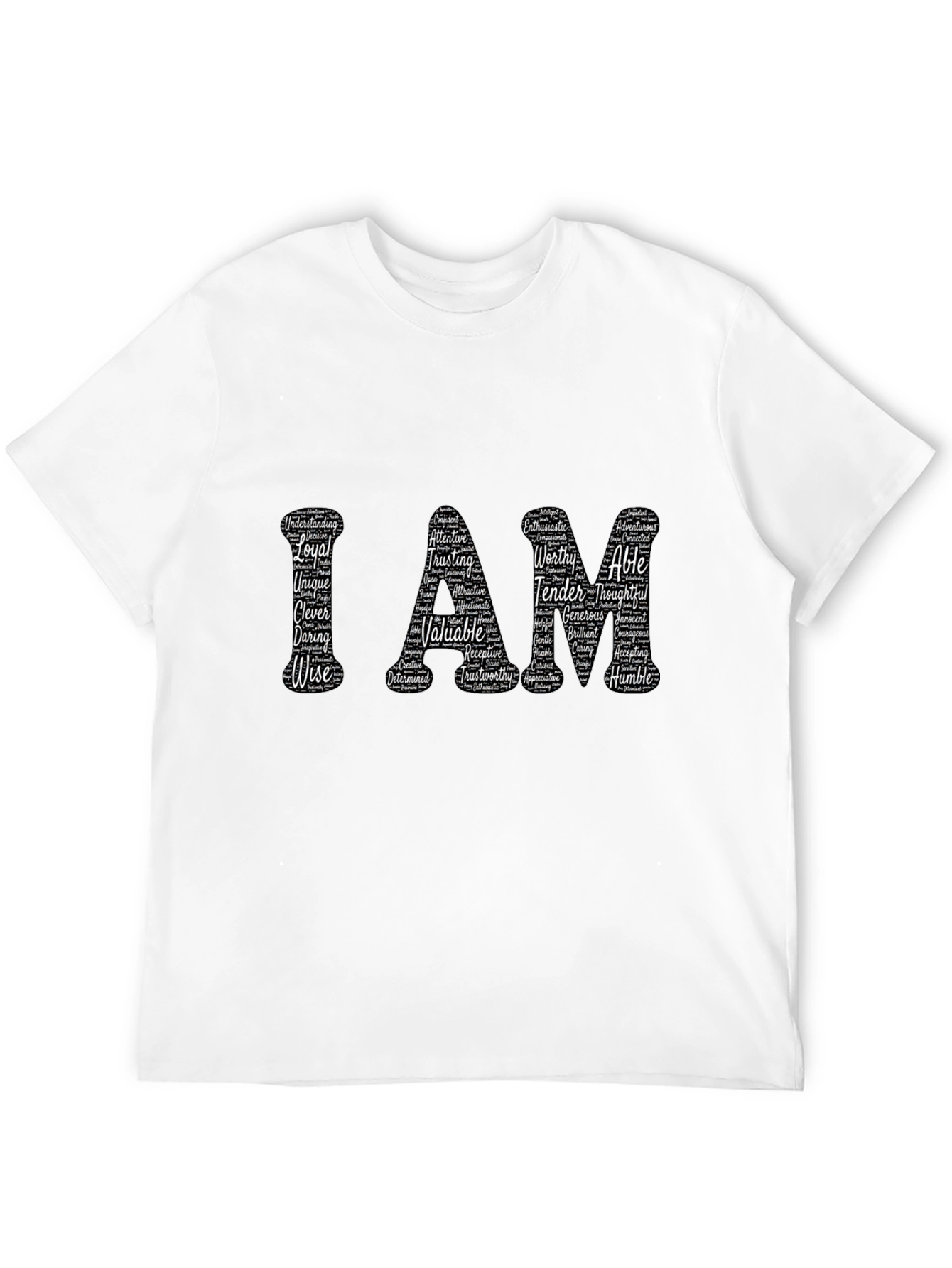 I AM Word Art Graphic T-Shirt