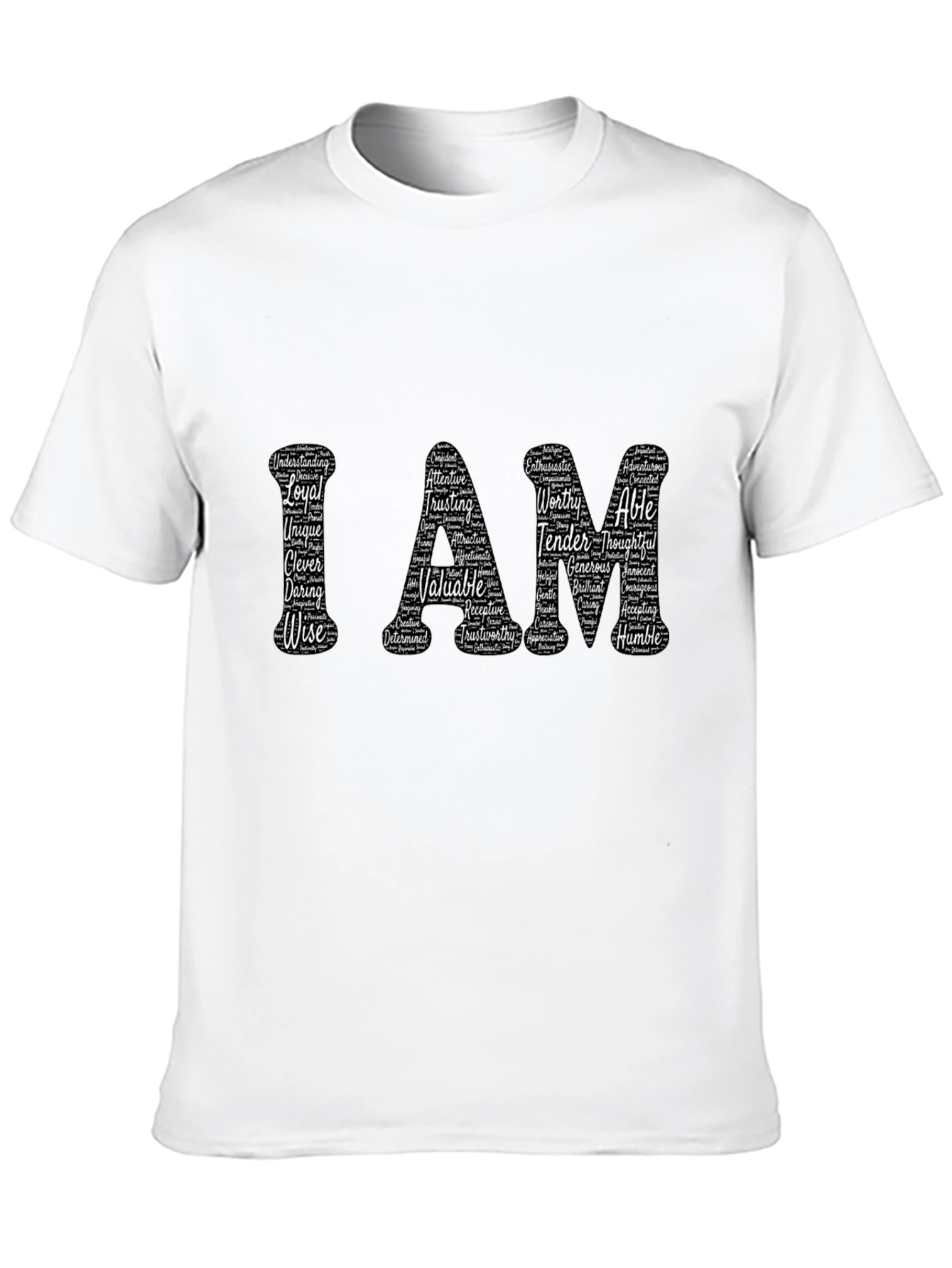 I AM Word Art Graphic T-Shirt