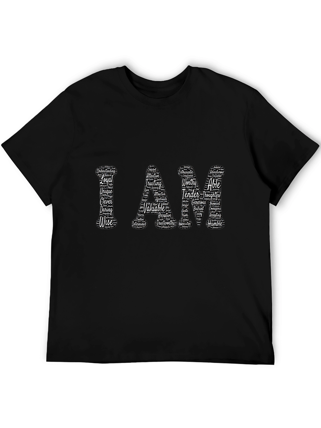 I AM Word Art Graphic T-Shirt