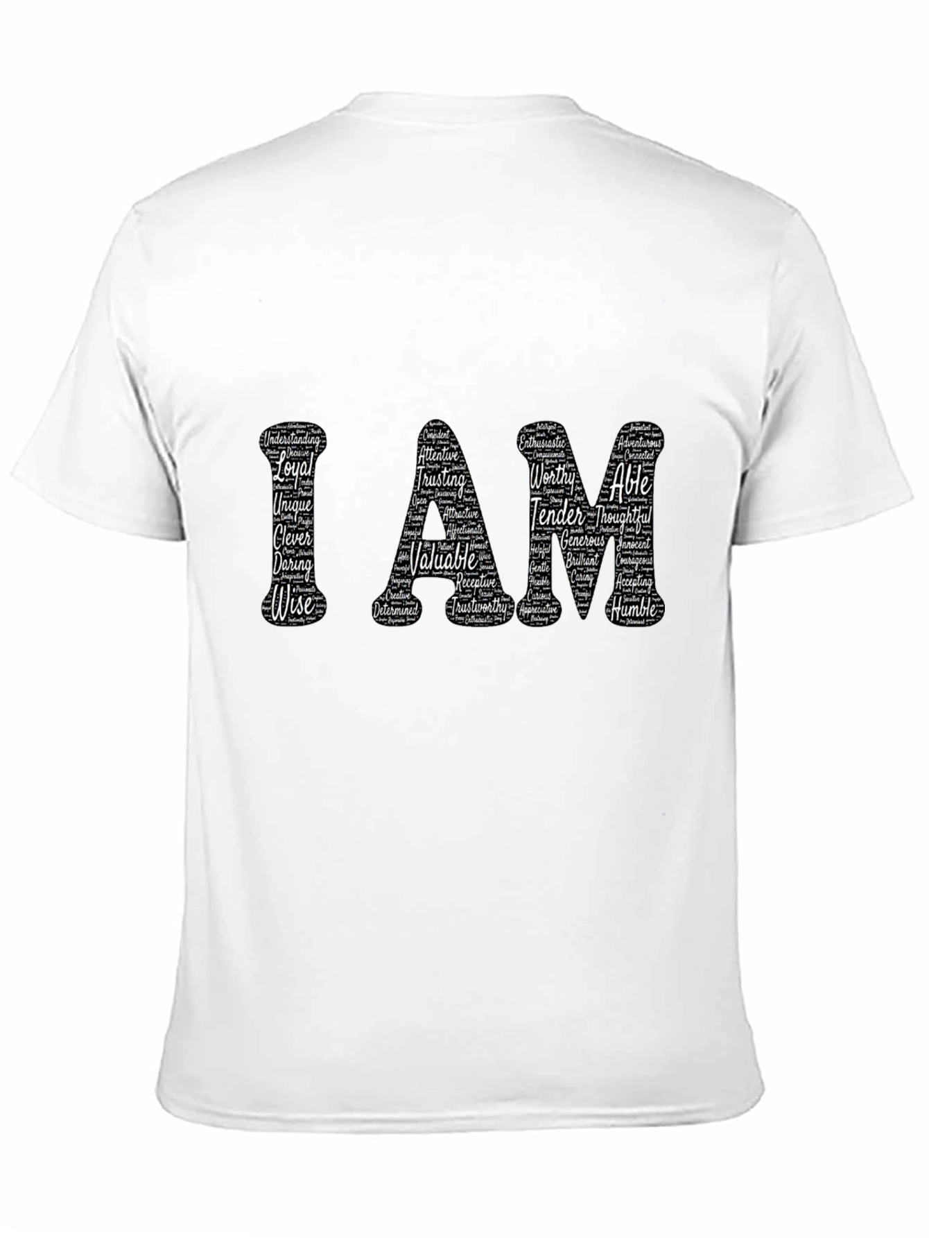 I AM Word Art Graphic T-Shirt