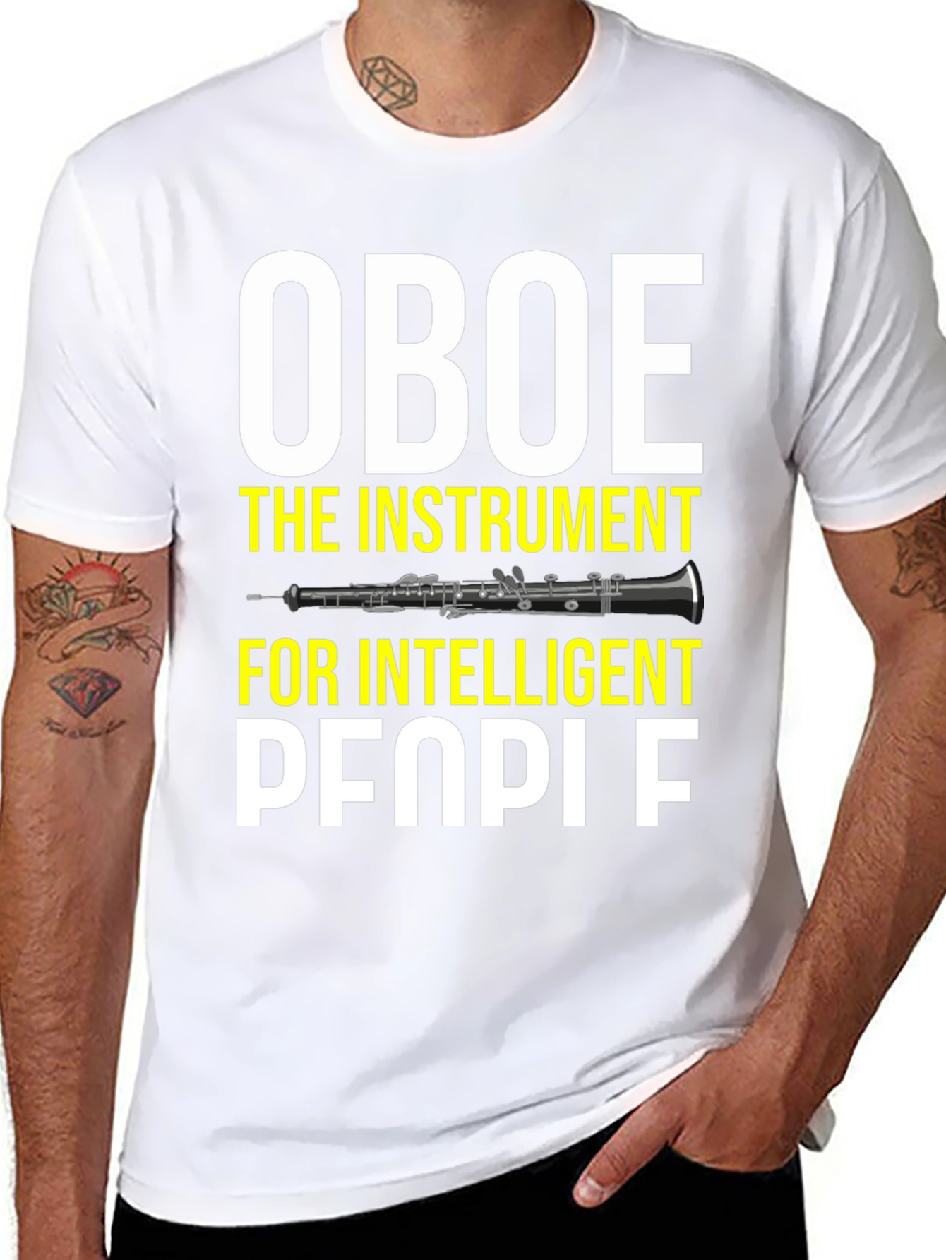 Oboe Player T-Shirt - Funny Intelligent People Tee