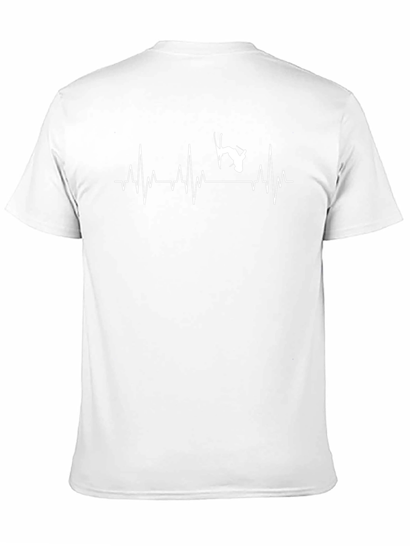 Ski Heartbeat T-Shirt - Black