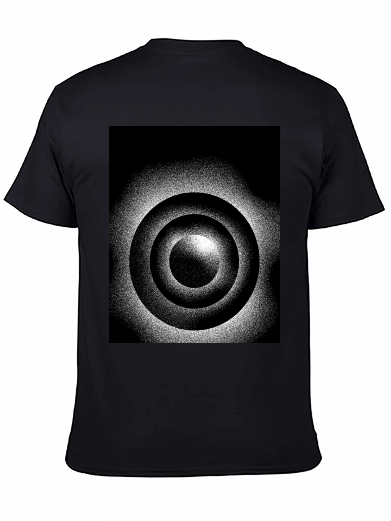 Abstract Target Graphic Black T-Shirt