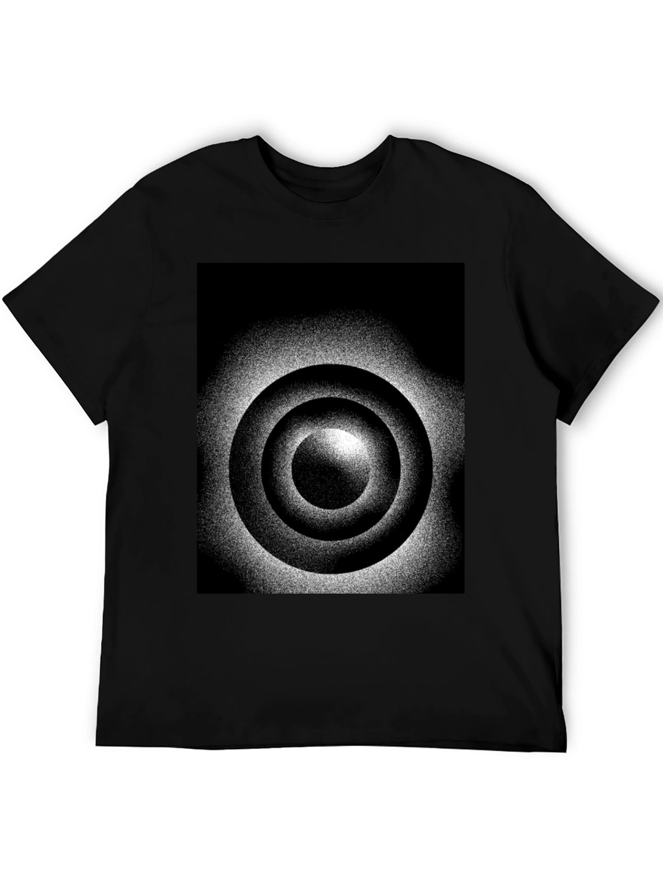 Abstract Target Graphic Black T-Shirt