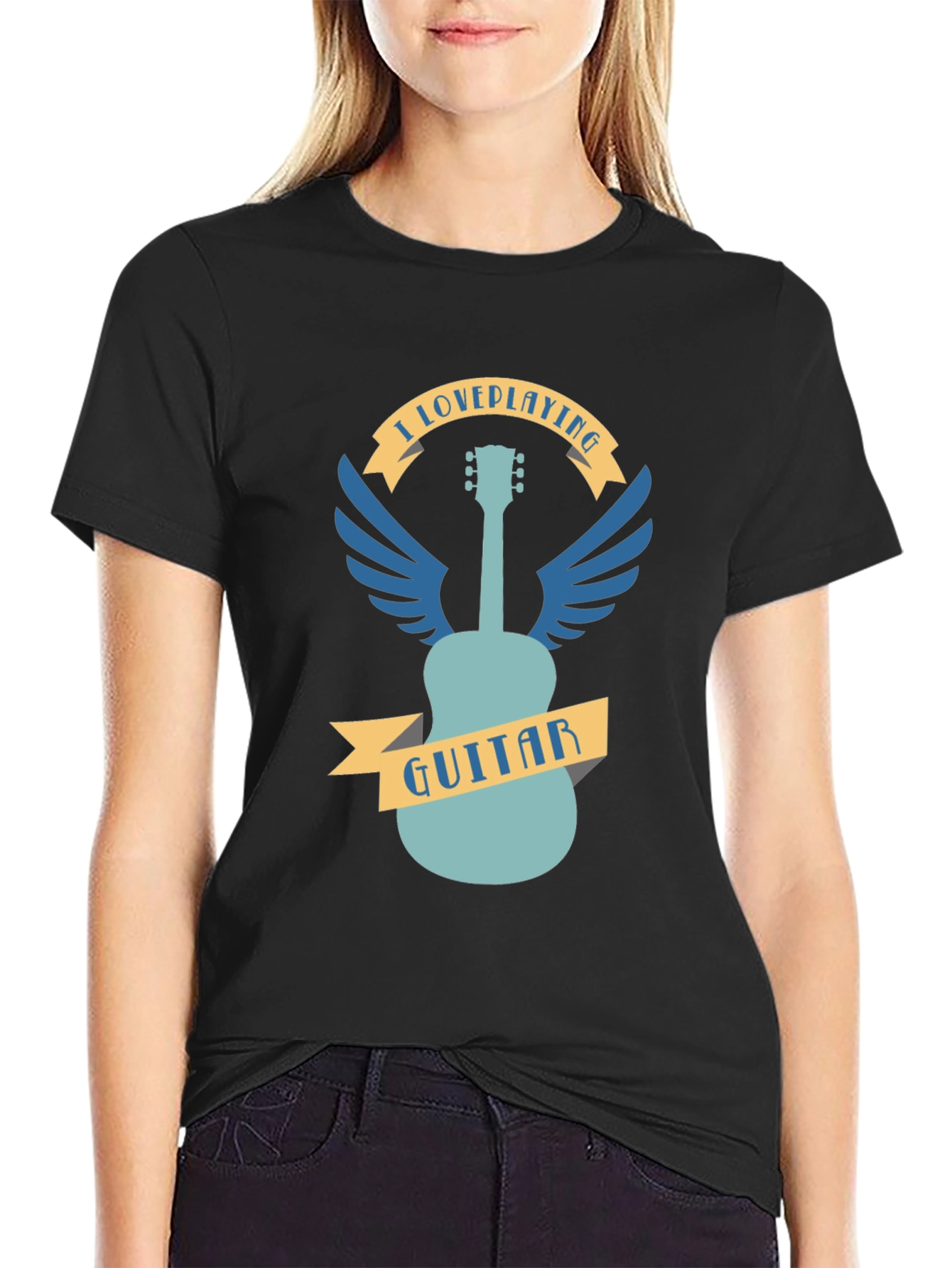 I Love Playing Guitar Graphic Tee