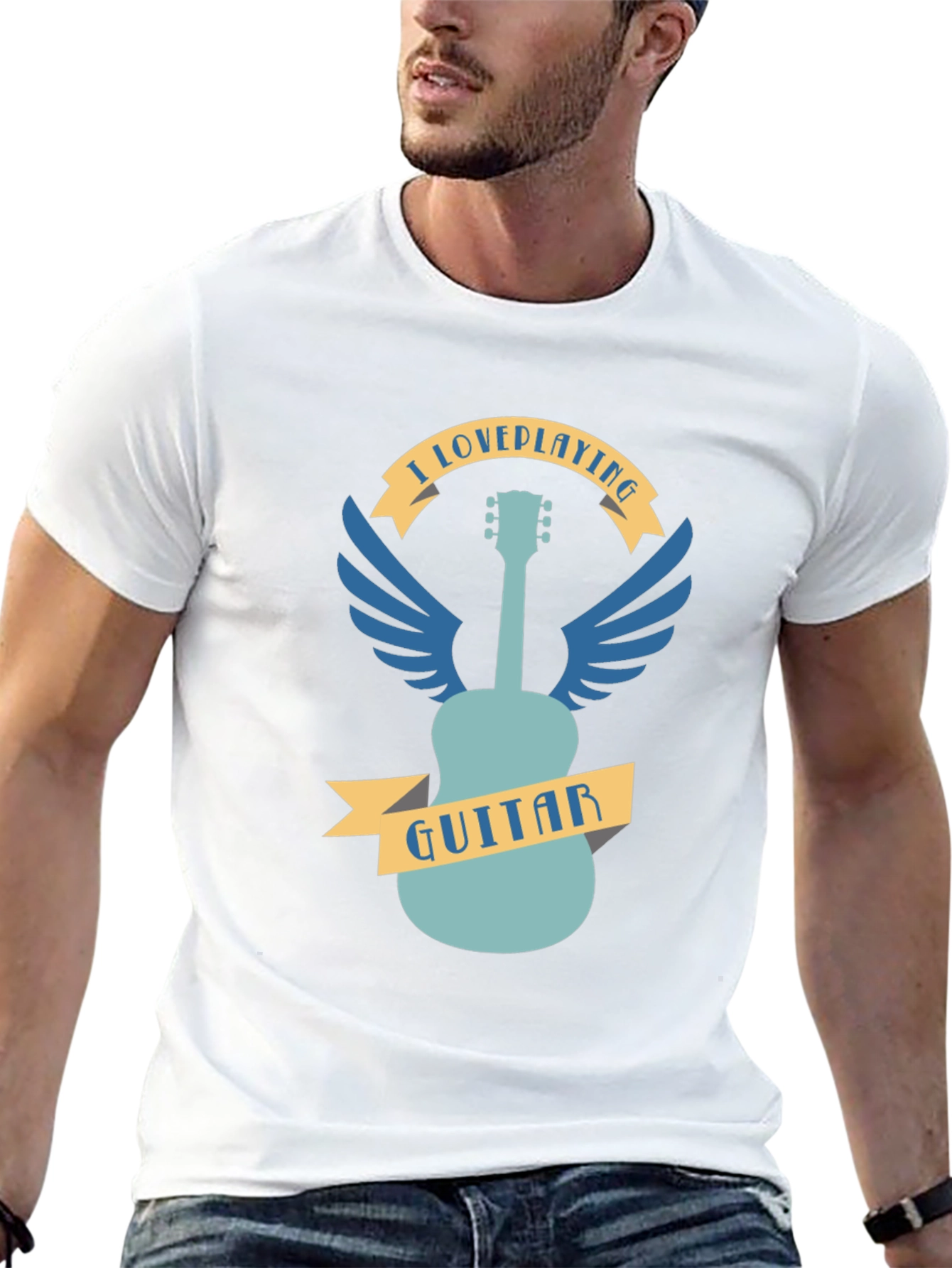 I Love Playing Guitar Graphic Tee