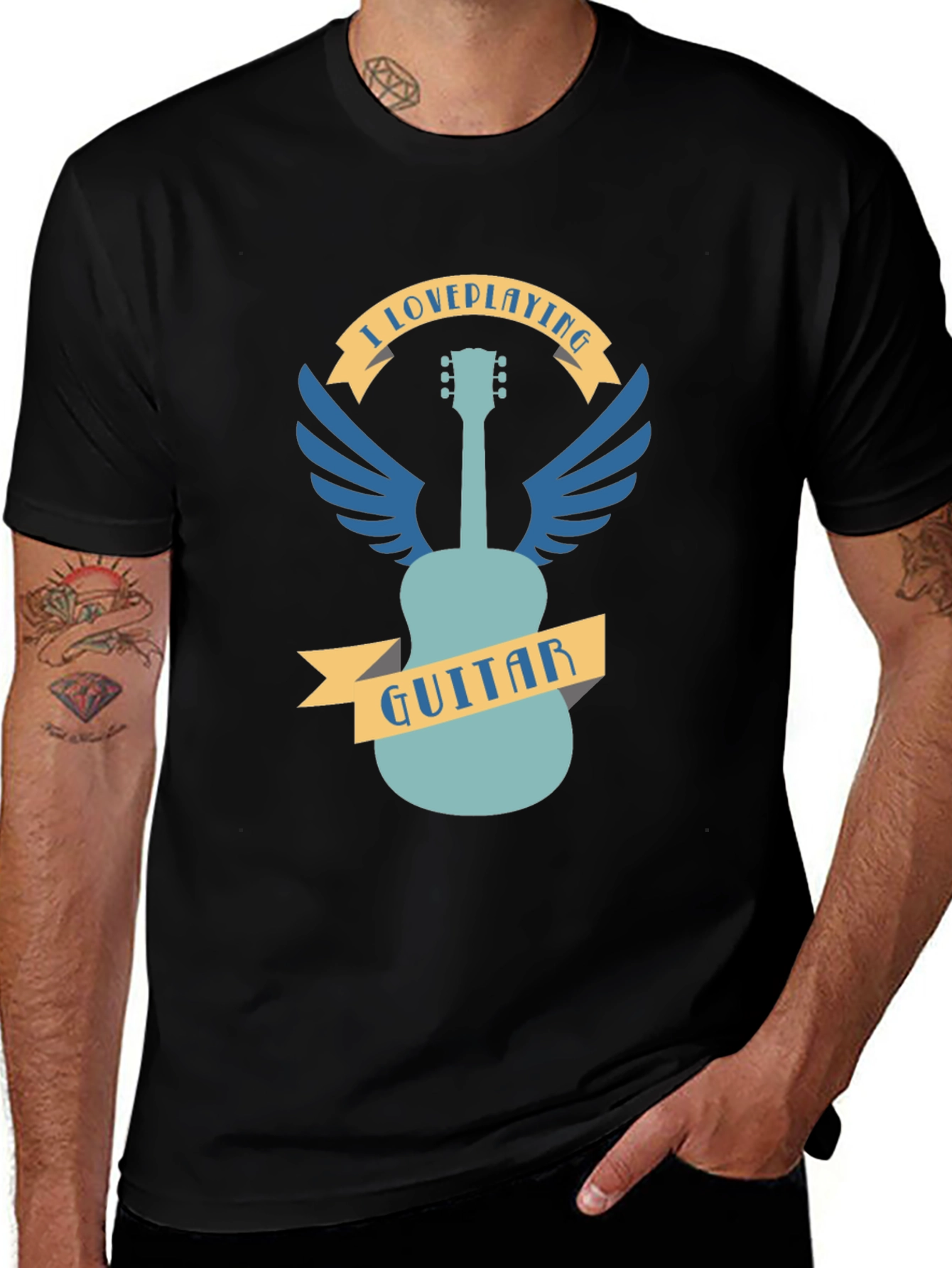 I Love Playing Guitar Graphic Tee
