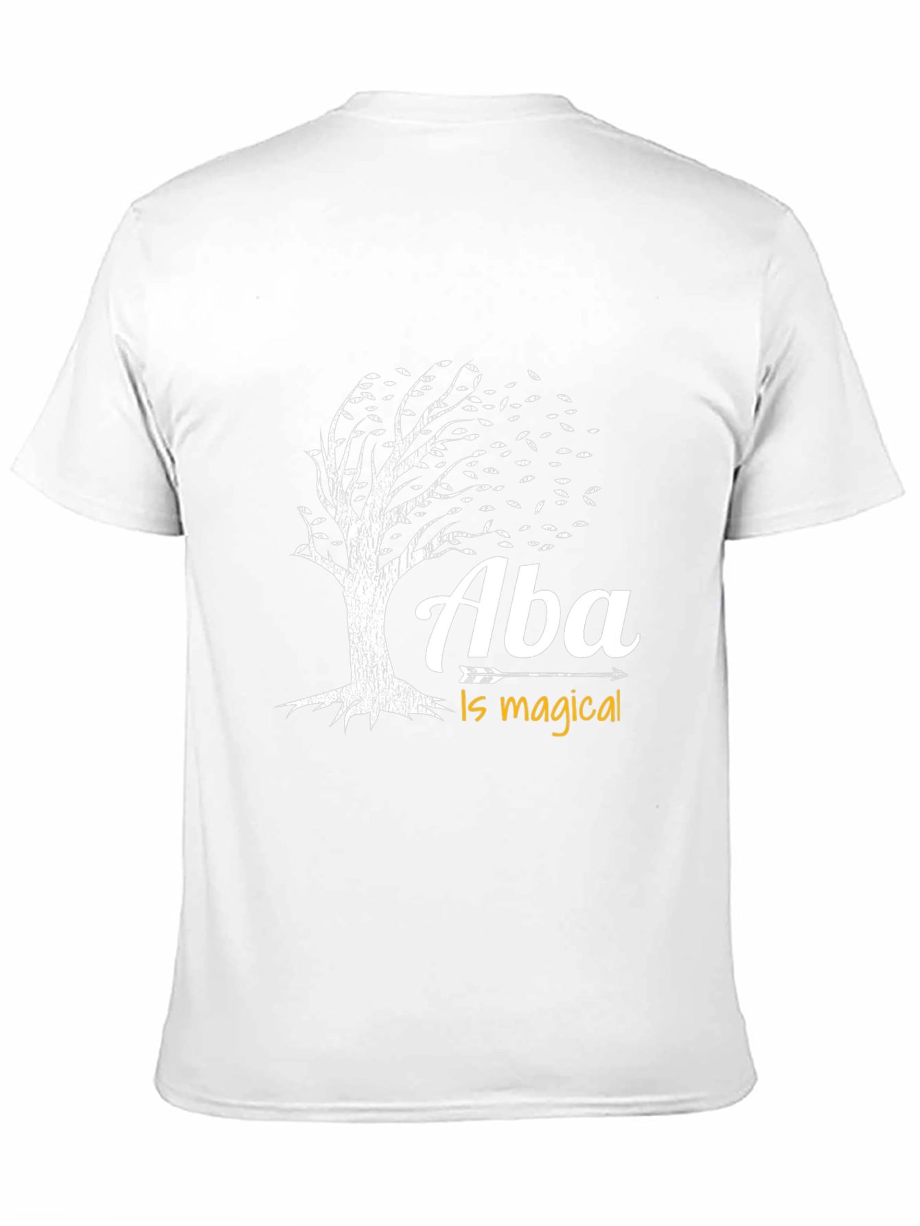 Aba Is Magical Tree Graphic T-Shirt - Black