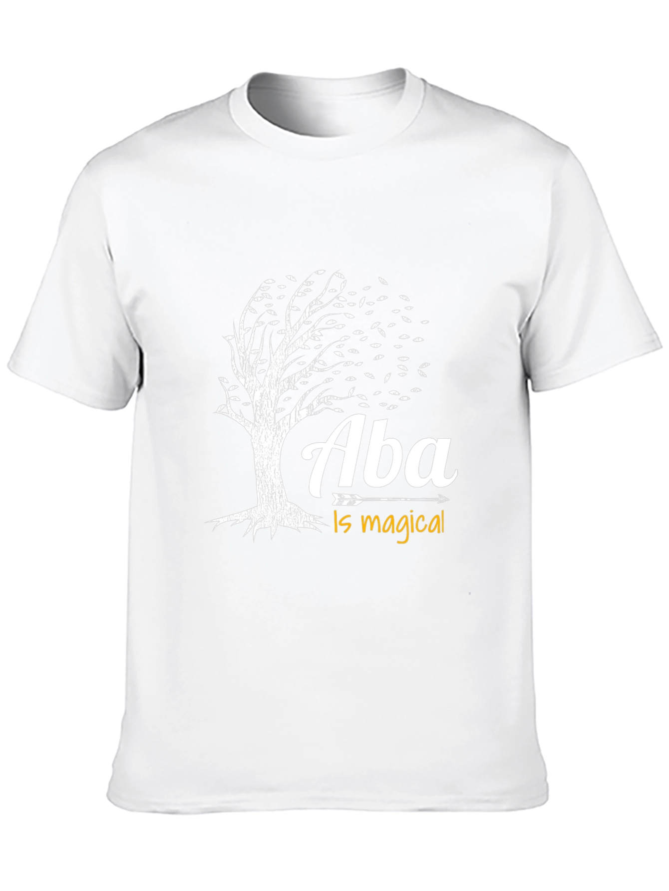 Aba Is Magical Tree Graphic T-Shirt - Black