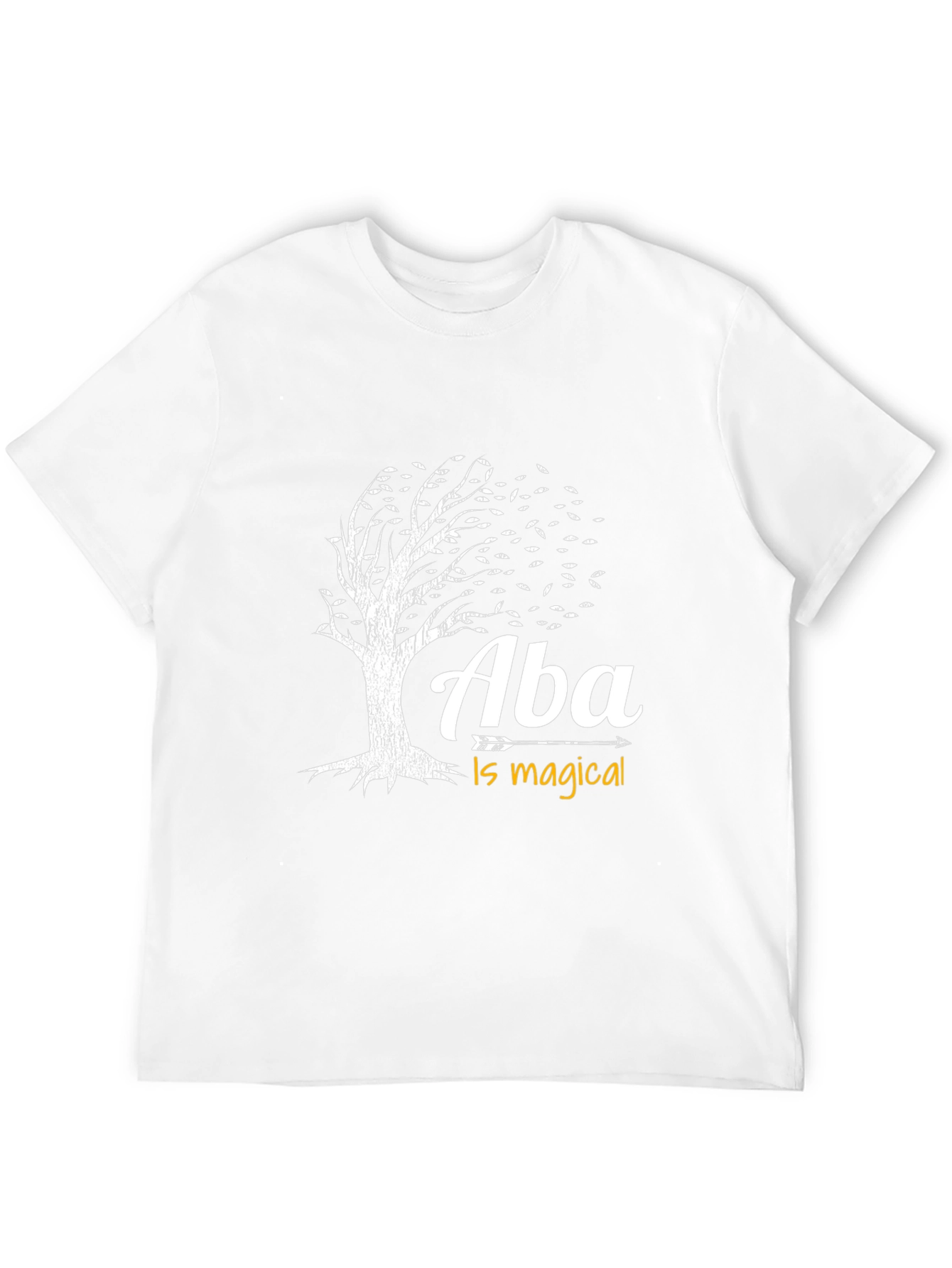 Aba Is Magical Tree Graphic T-Shirt - Black